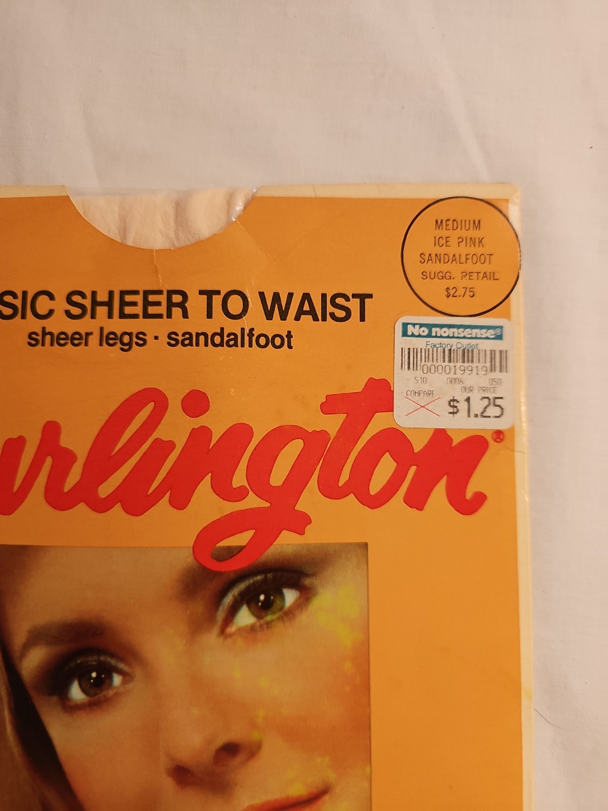 Vintage 70’s Pantyhose Burlington Medium Ice Pink Sandalfoot
