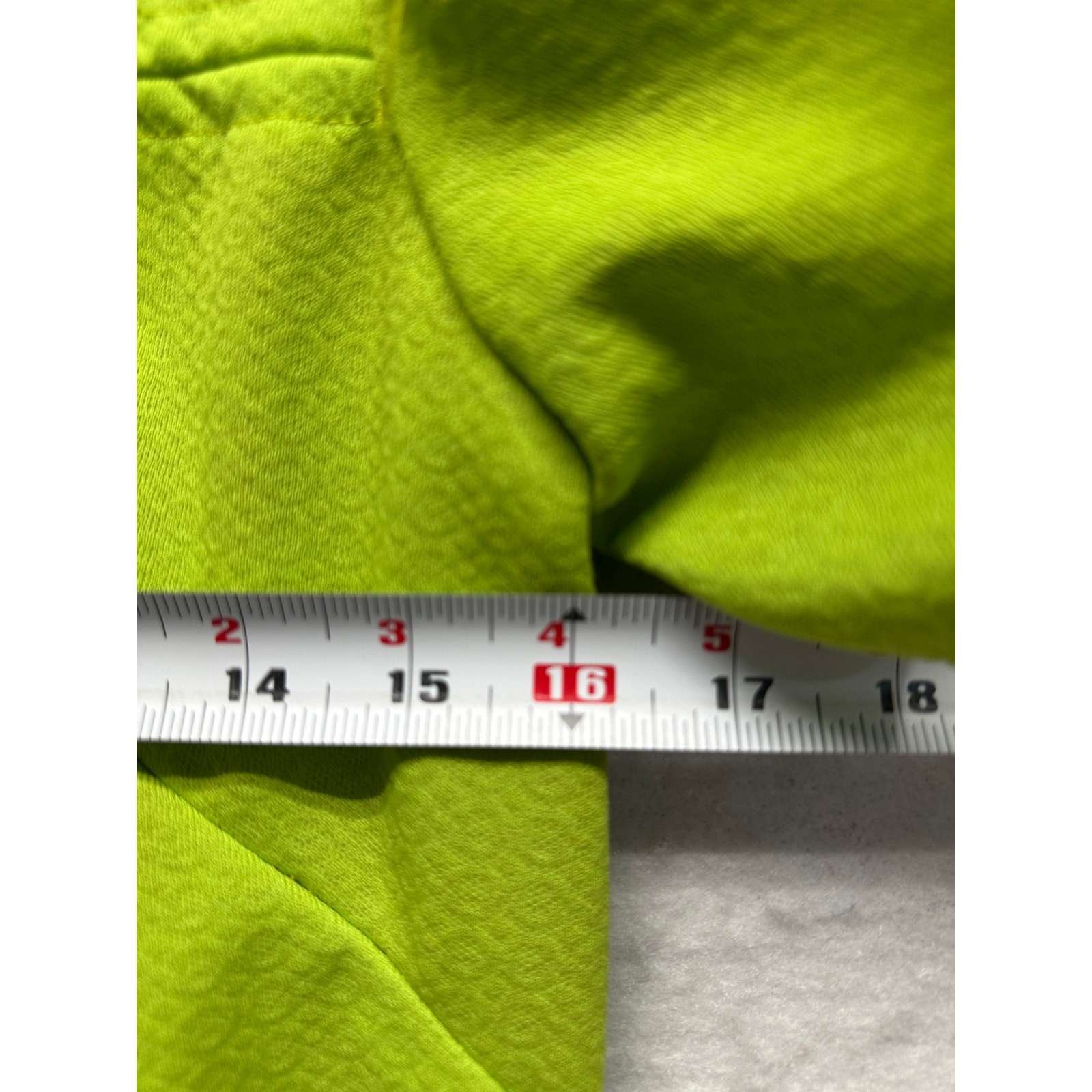 Vintage JCPenney Lime Green Housecoat Dress Front Zip Pockets Medium Cottage