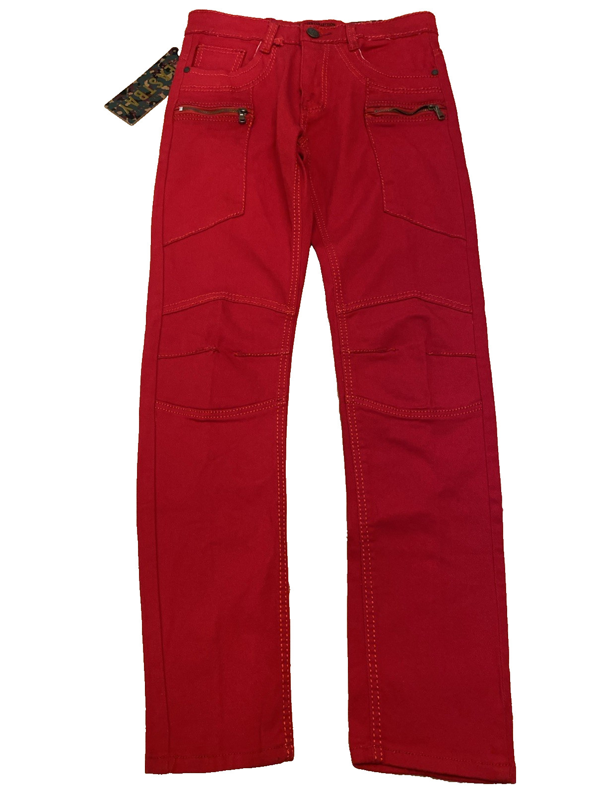 Vintage Eastbay Denim Jeans Pants NOS NWT Red Size 30