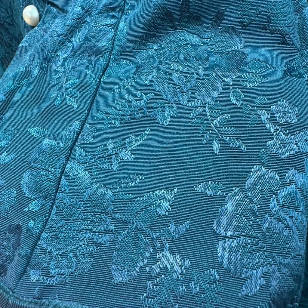 VTG 70s Bari Jay 2 Piece Corset Renaissance Victorian Brocade Tapestry Jacquard