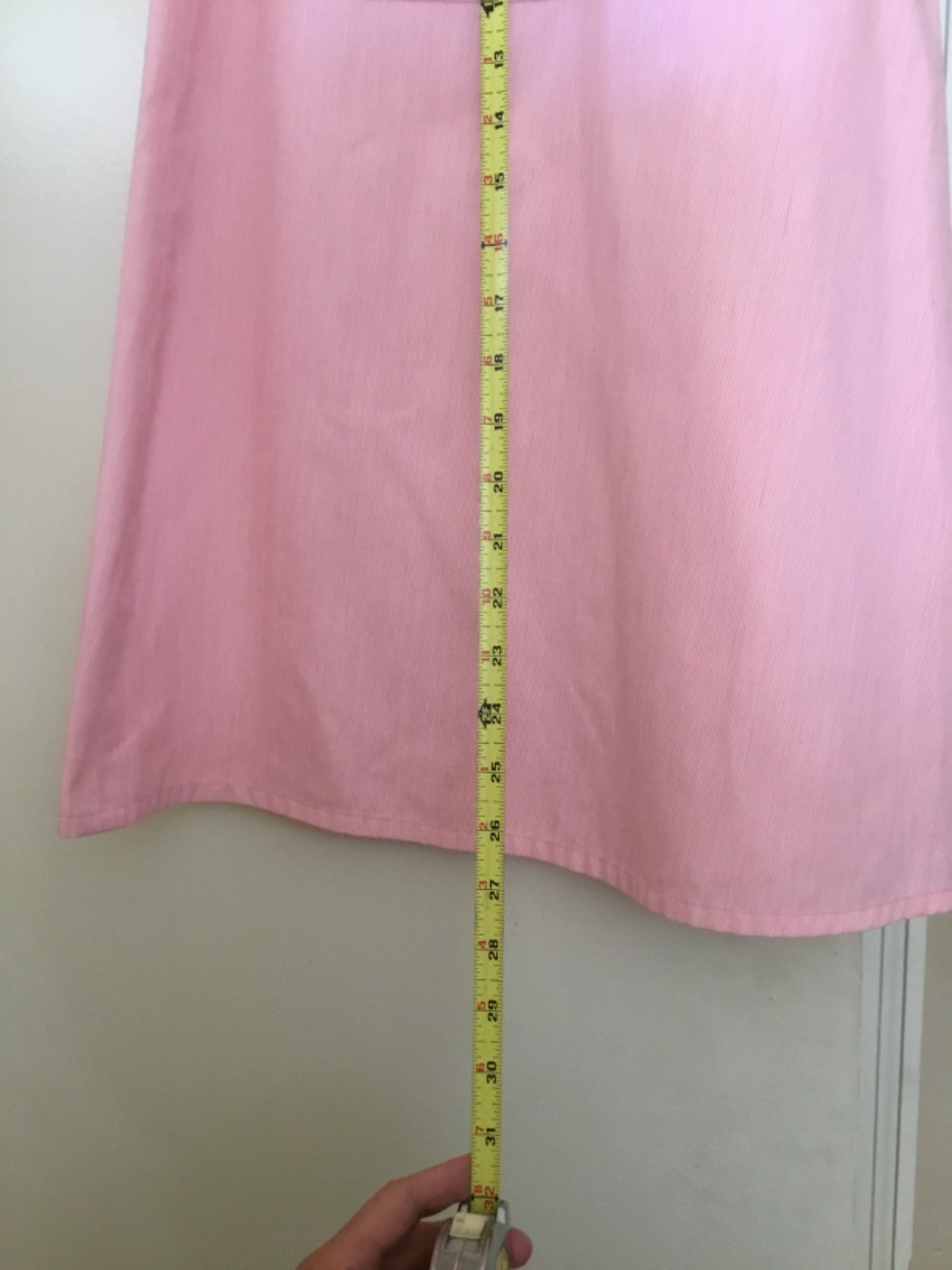 VTG 60s 70s Pink Striped Wrap Midi Skirt w Pockets Lombardi of Hartford – LARGE