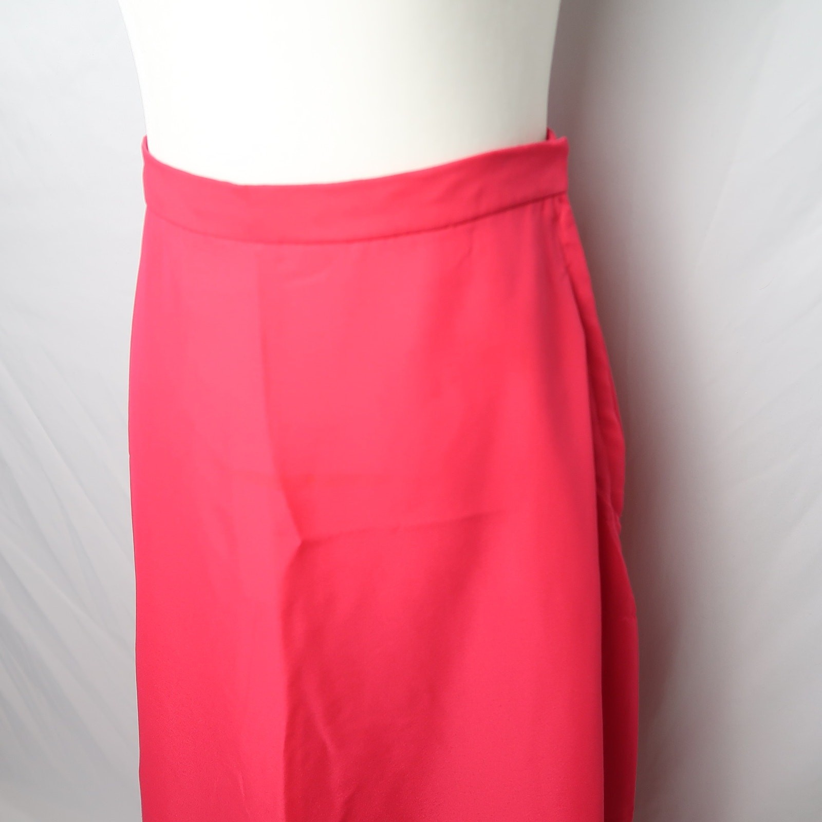 Vintage 70s Malbe hot pink full long formal maxi skirt 27″
