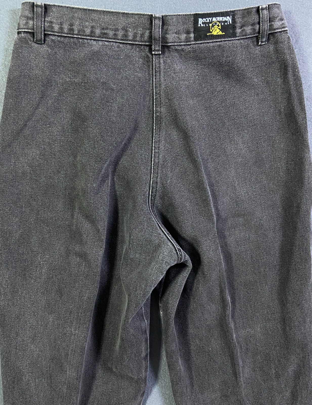 Rocky Mountain Jeans Bare Back Front Buckle High Rise 31/11 x 35 80s 90s VTG EUC