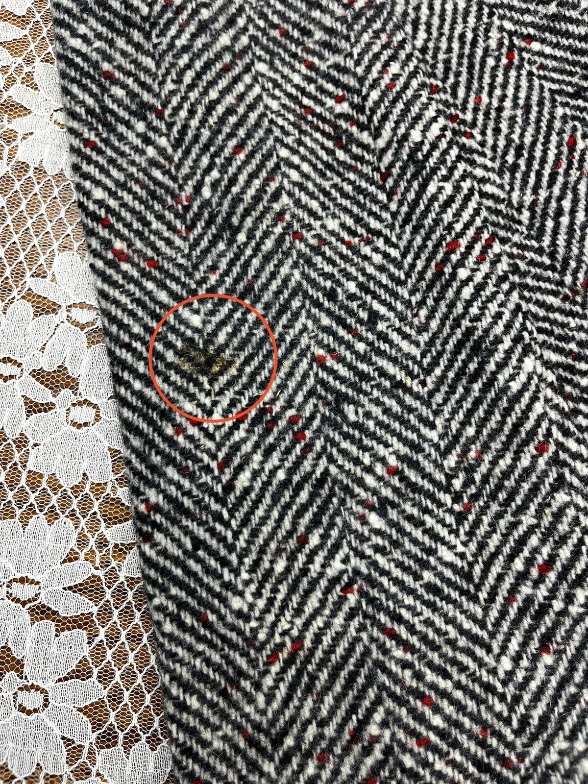 Vintage 1950s 1960s Home Sewn Textured Heavy Wool Midi Paneled Skirt