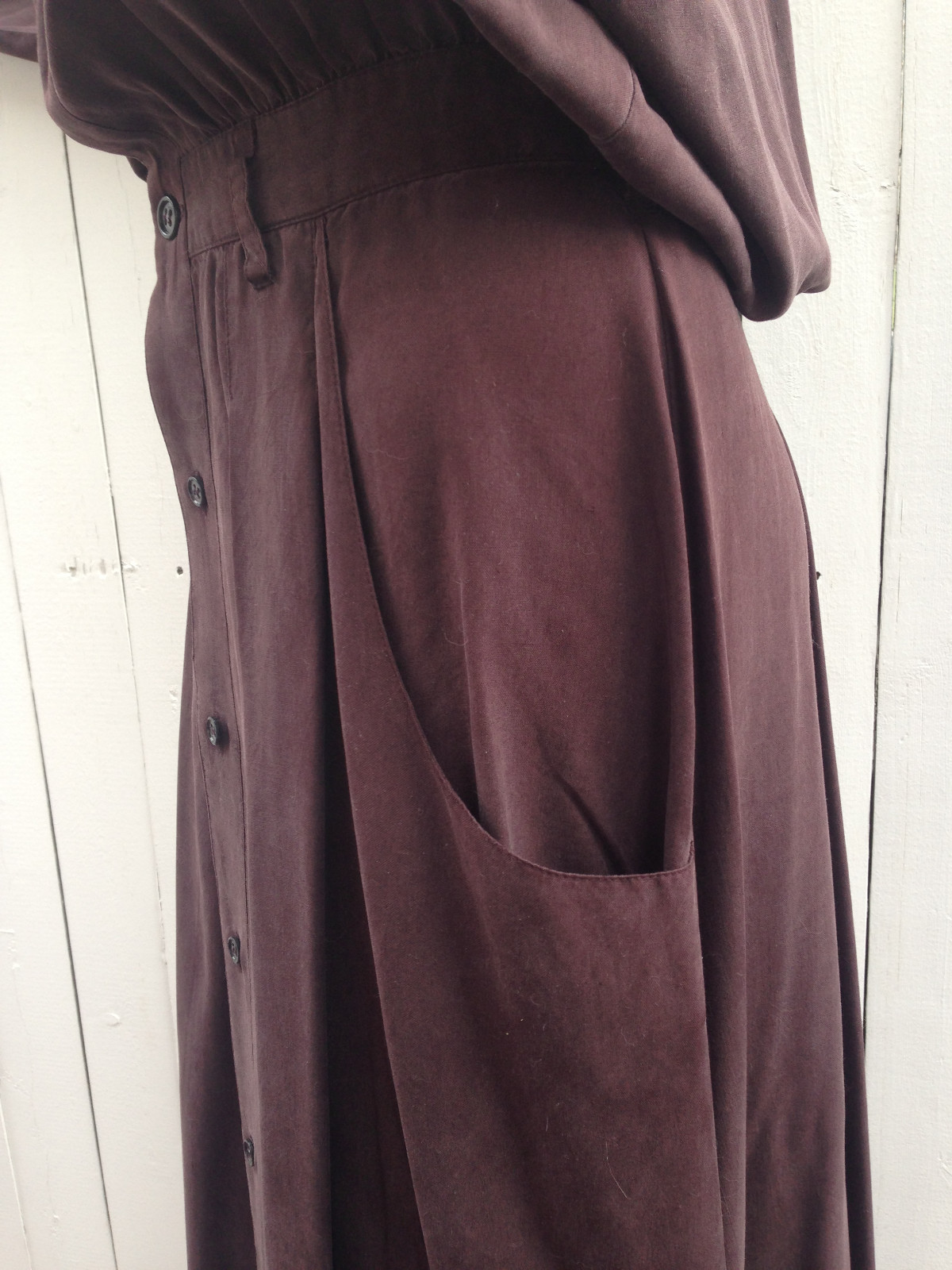 GO SILK L’Zinger ’90 Bergdorf Goodman On the Main Shirtdress Blouson Dress Pckts