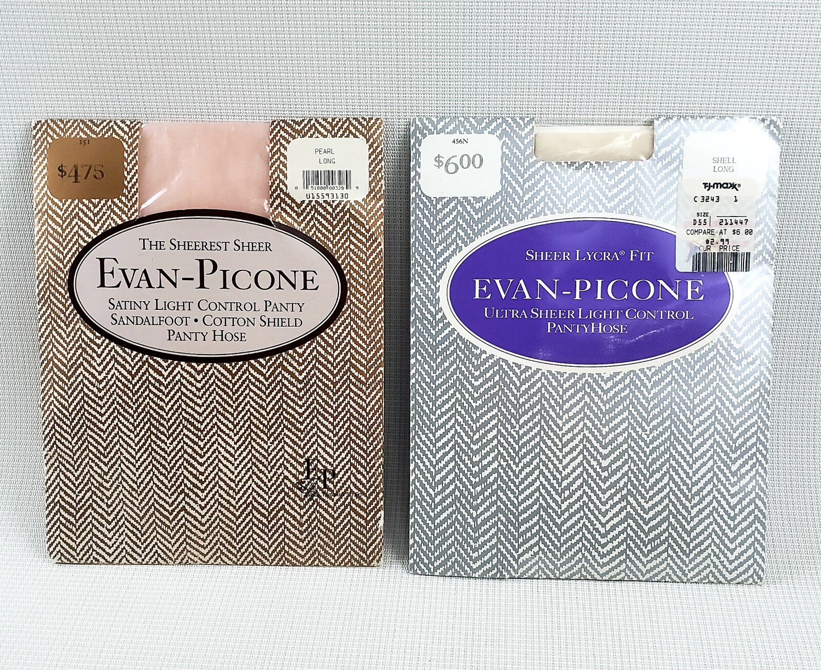Vintage Evan Picone Pantyhose Size Long – Lot of 2 – NOS Sealed