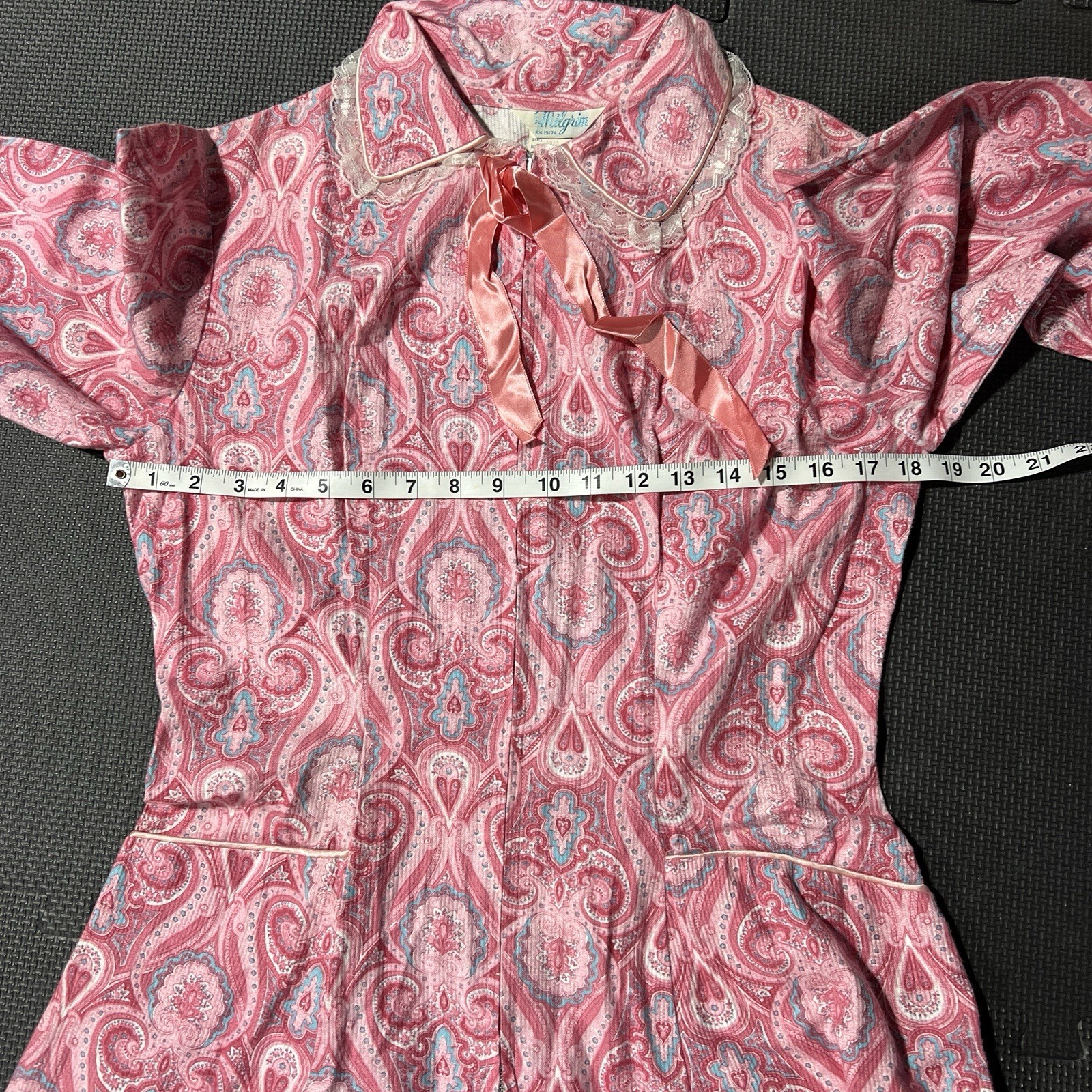 Vintage Milgrim Cotton Paisley Midi Dress Sm Med Boho Cottagecore Western Regal