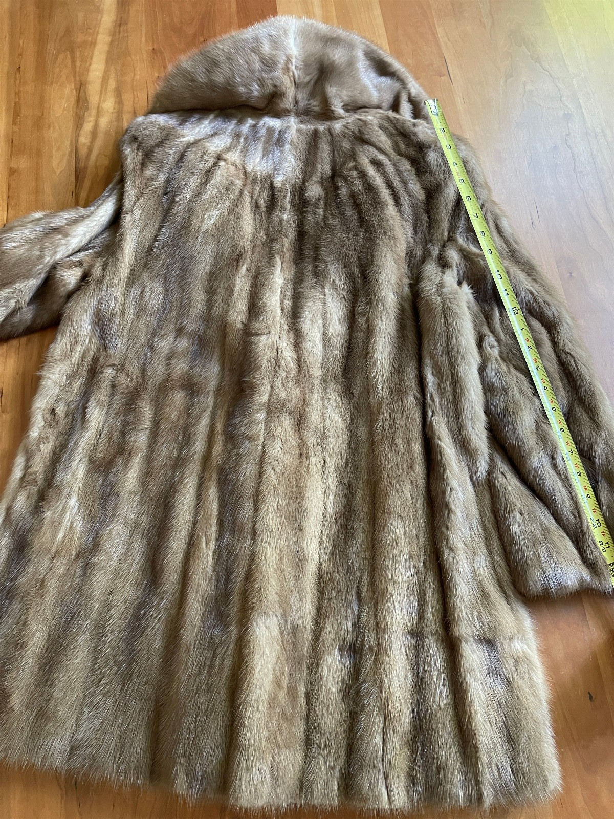 1970 Genuine Mink Jacket 3/4 Length Albrechts High End Furrier Orig Bag Belt M/L