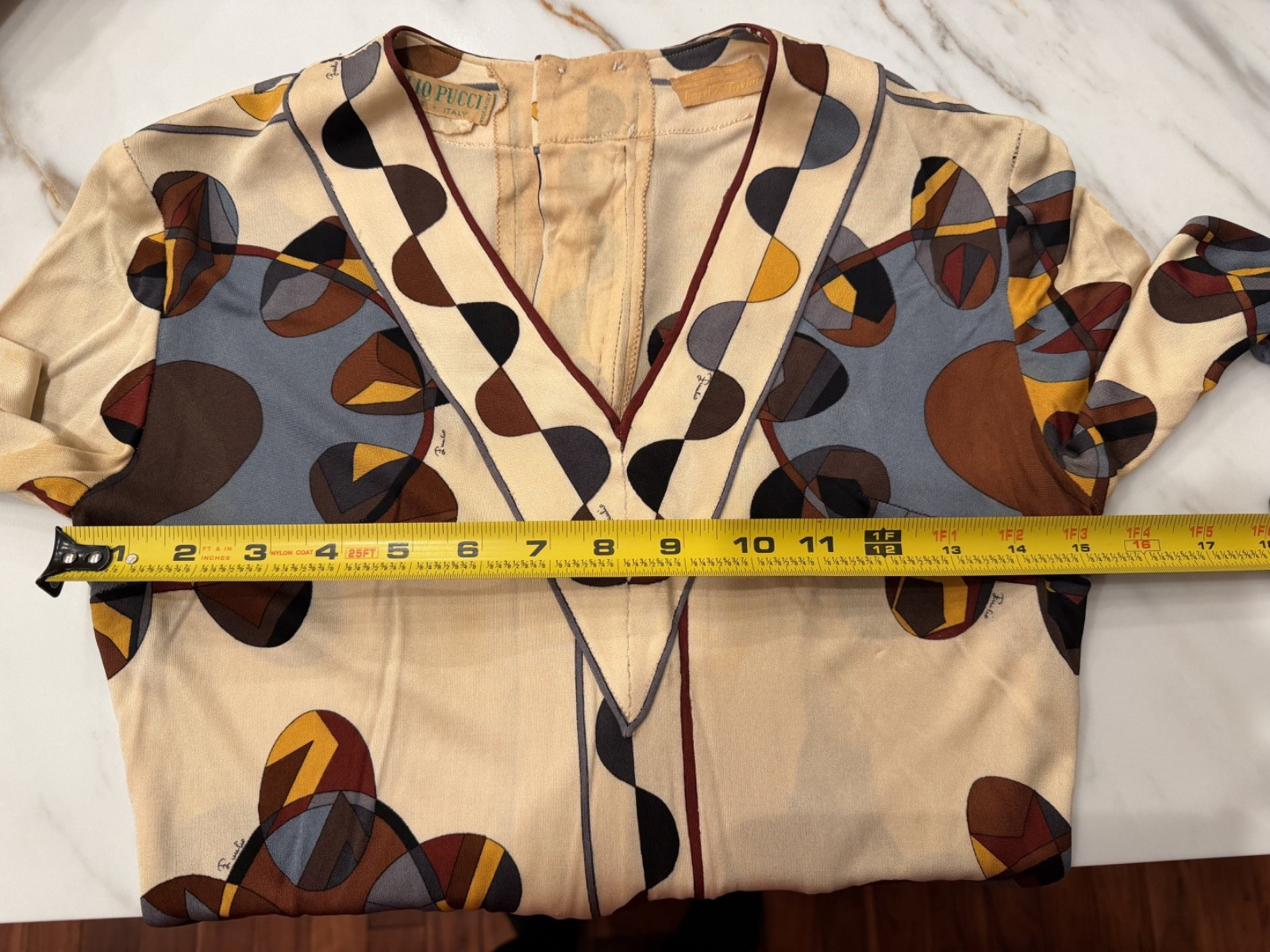 AUTHENTIC VINTAGE EMILIO PUCCI 100% SILK DRESS – SIZE 8 – FLORENCE, ITALY