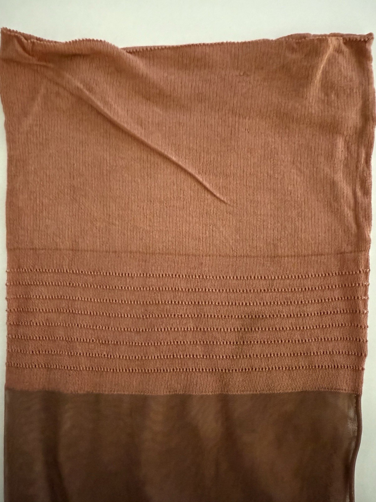 Vintage Seamed Flat Knit Service Weight Cotton Foot And Welt