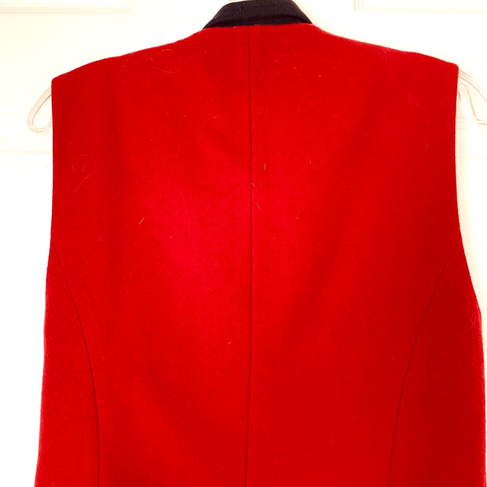 Vintage Western Beaded Vest Wool Blend Size 8 – Native American Inspired, Pewter