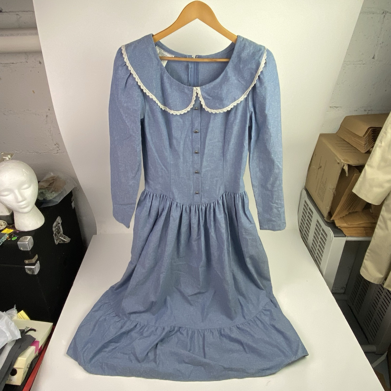 Vtg 80s Jessica Mcclintock Gunne Sax Maxi Dress 15/16 Prairie Cottage Core