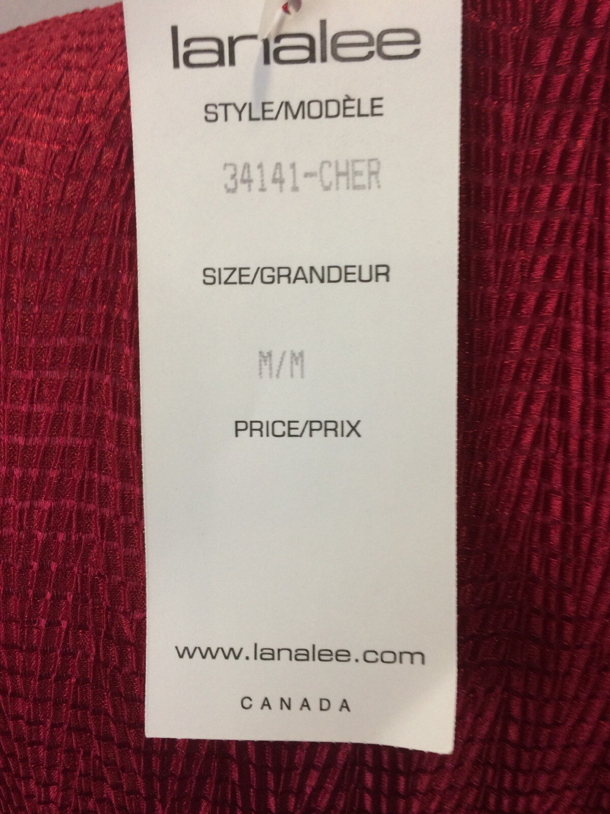 NWT Lana Lee cherry crinkle top. size medium, large and xlarge $29