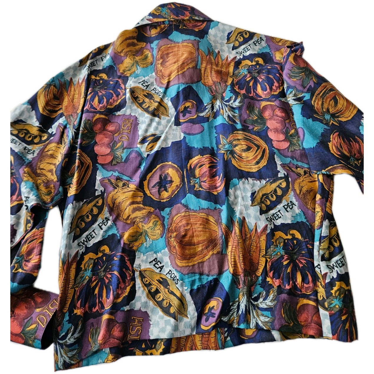 Annie Alexander Petites 100% Silk Blouse Sweet Pea Hidden Buttons Long Sleeves