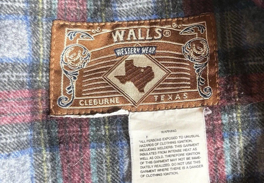 Vtg 90s Blanket Lined Canvas Barn Chore Coat Jacket Preppy Womens Sz M-L