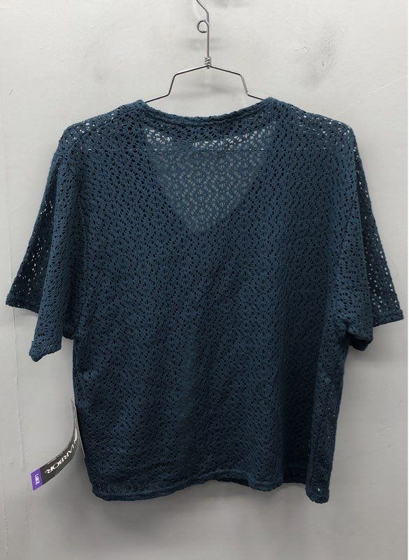 Vintage 90s Sag Harbor Women’s Cobalt Blue Pointelle Knit Cardigan NWT Sz L