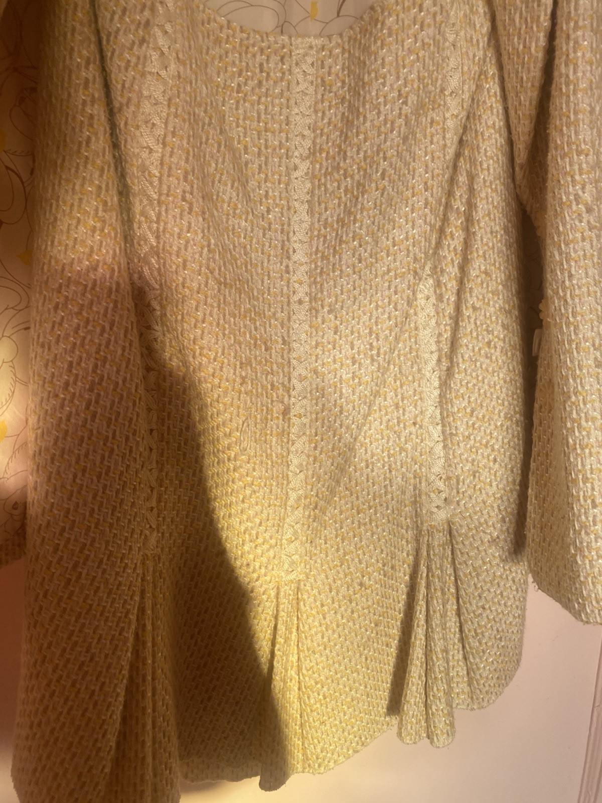 Vintage Kay Unger NY Skirt Suit Women Sz 12 Cotton Blend