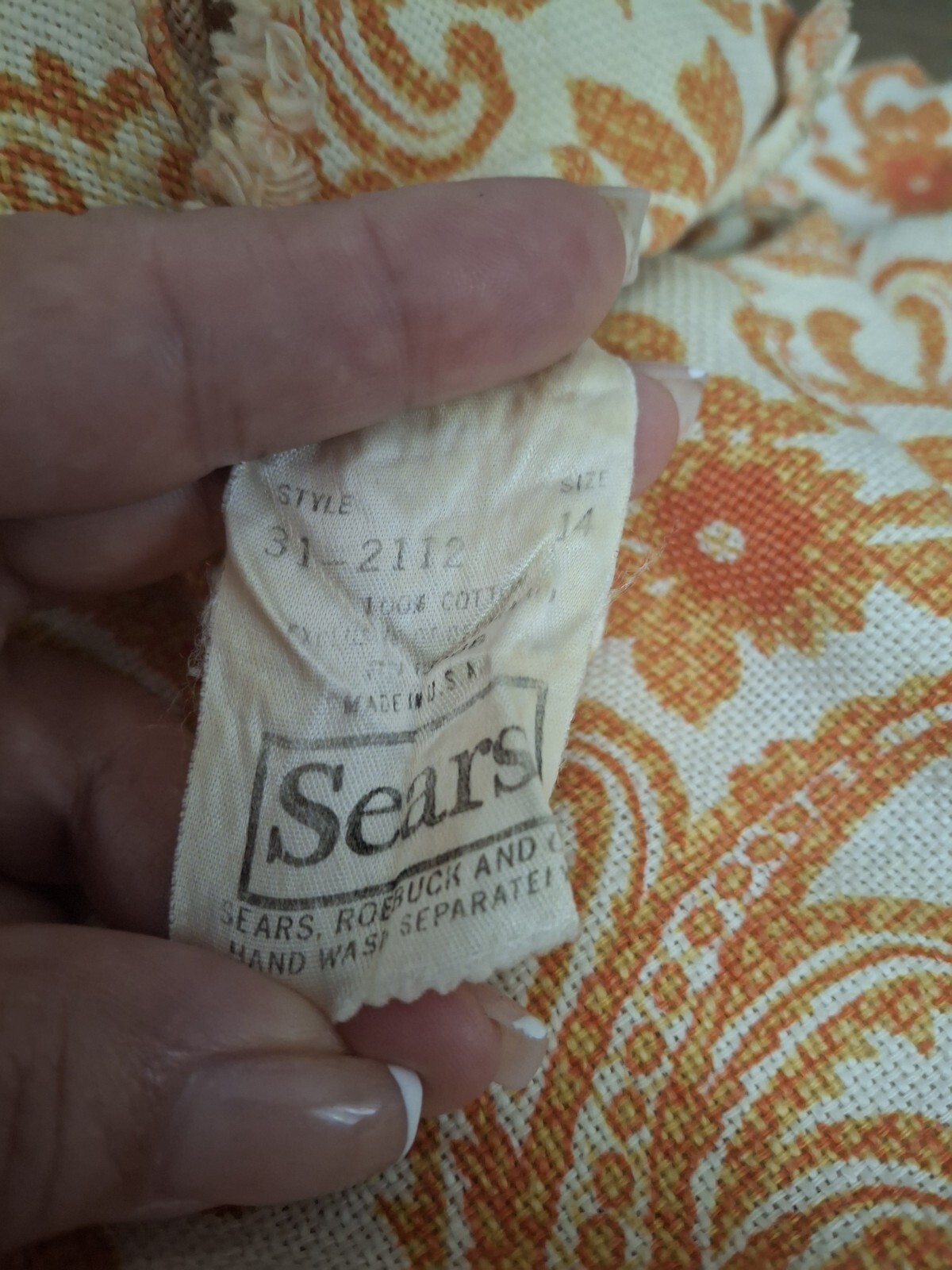 Vintage Sears Roebuck & Co Sleeveless Dress