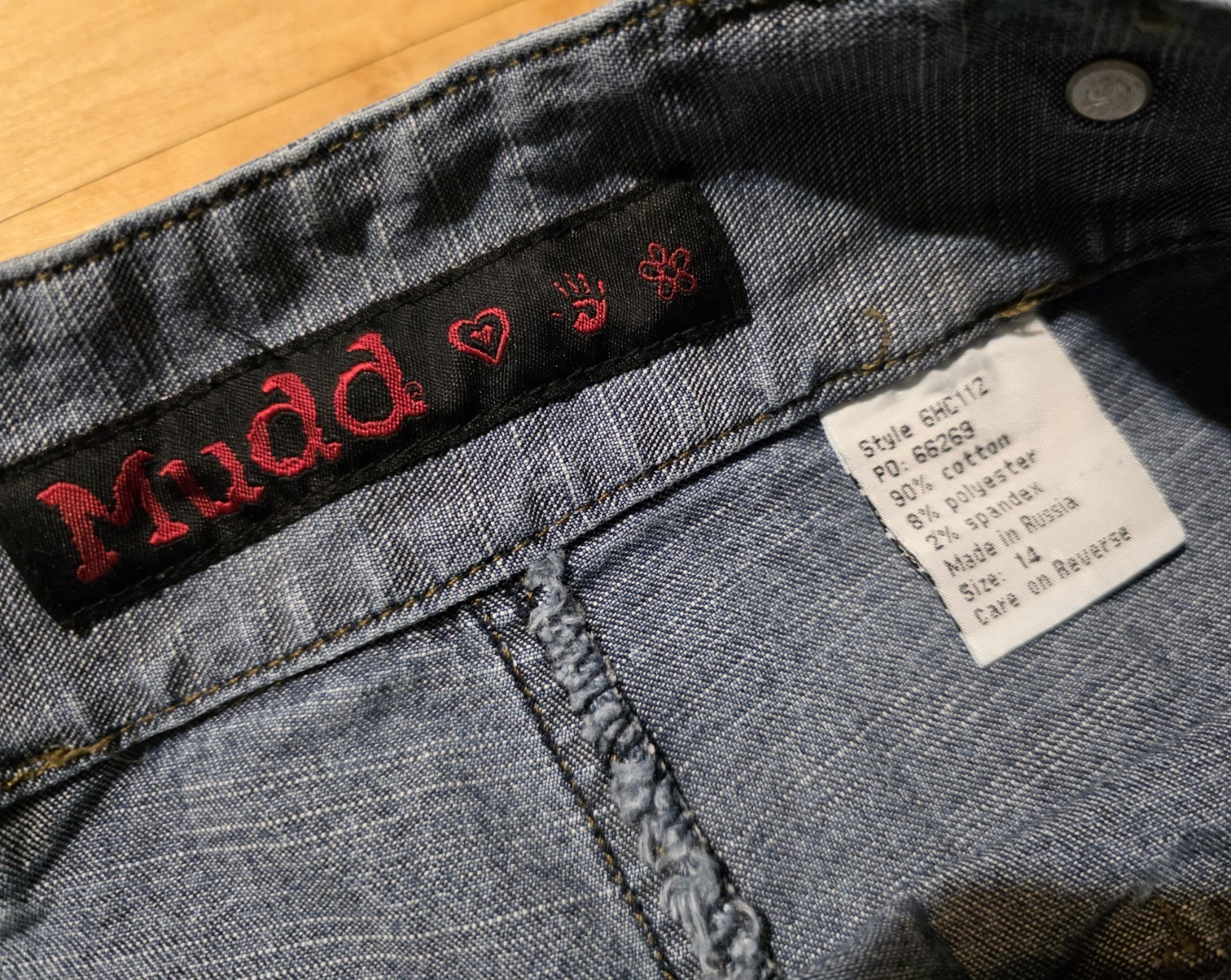 Vintage 90s/Y2K Mudd Low-Rise Flare Jeans Size 14 GIRLS 26” Waist