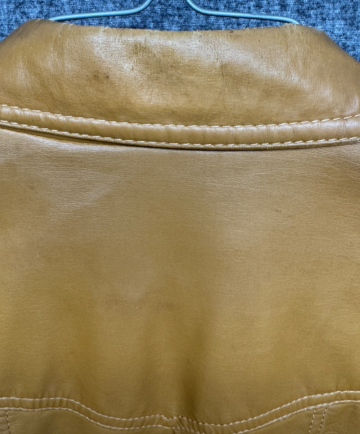 VTG Montgomery Ward Jacket Women S Brown Vinyl Snap Embroidered Flowers Pleather