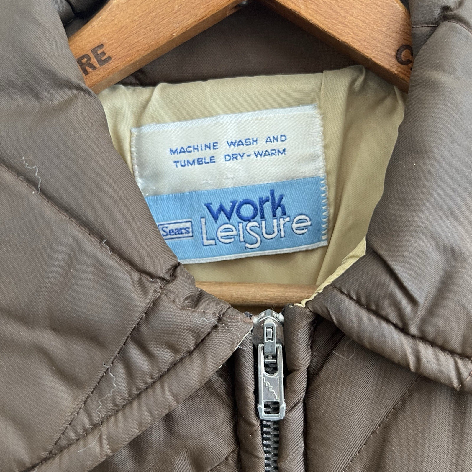 Vintage 70S Seers Work Leisure Women’s Puffer Jacket M/L Classic Fashion Vtg Ret