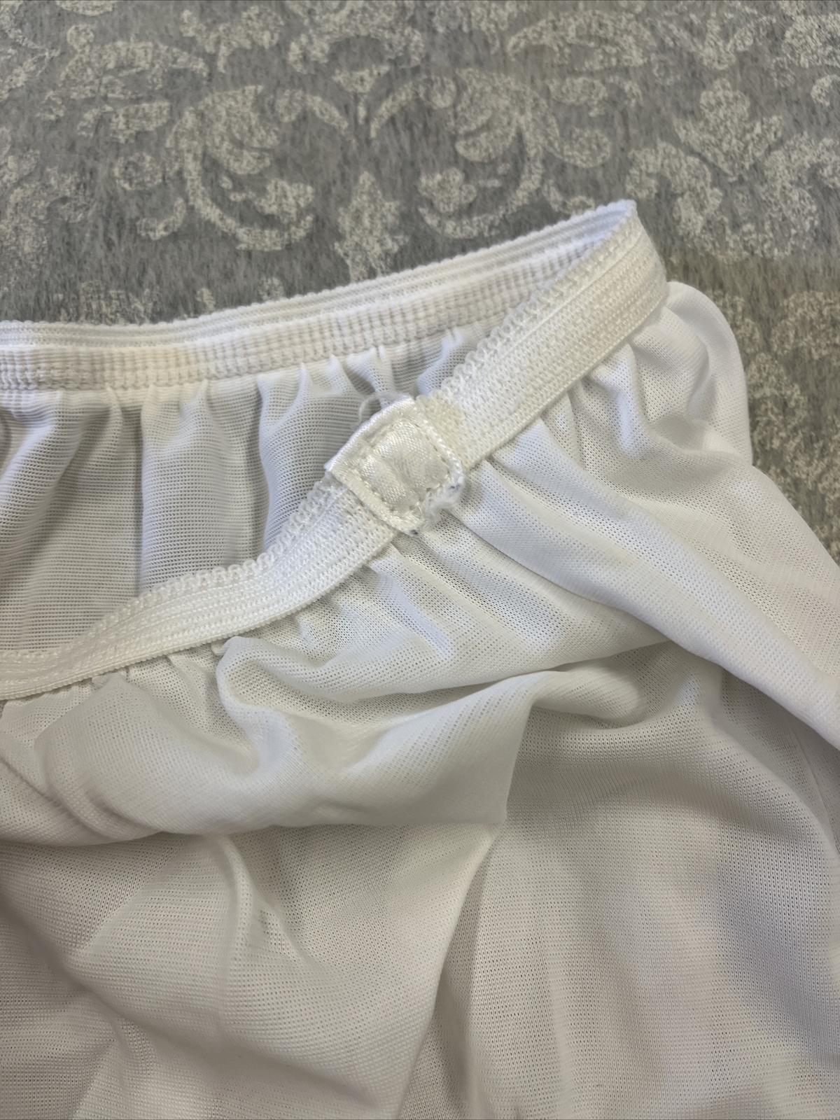 Dixie Belle Vintage Sheer White Nylon Full Panty Panties 819 Size 12 Hips 50 1/2