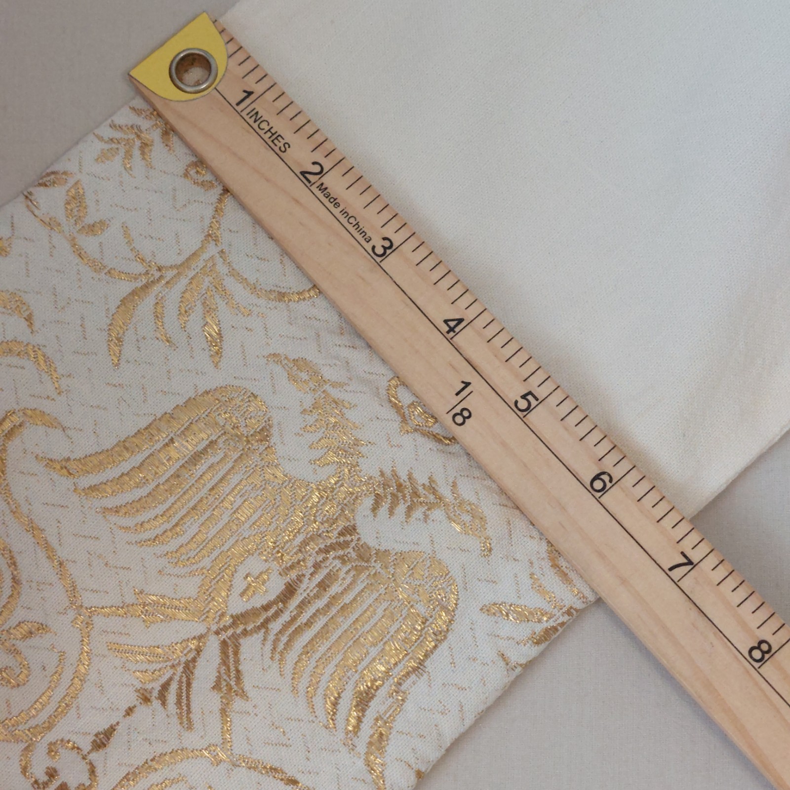 Vtg El Greco Tsitsibacos Bros Greece Caftan Dress Ivory Gold Byzantine Eagle SM