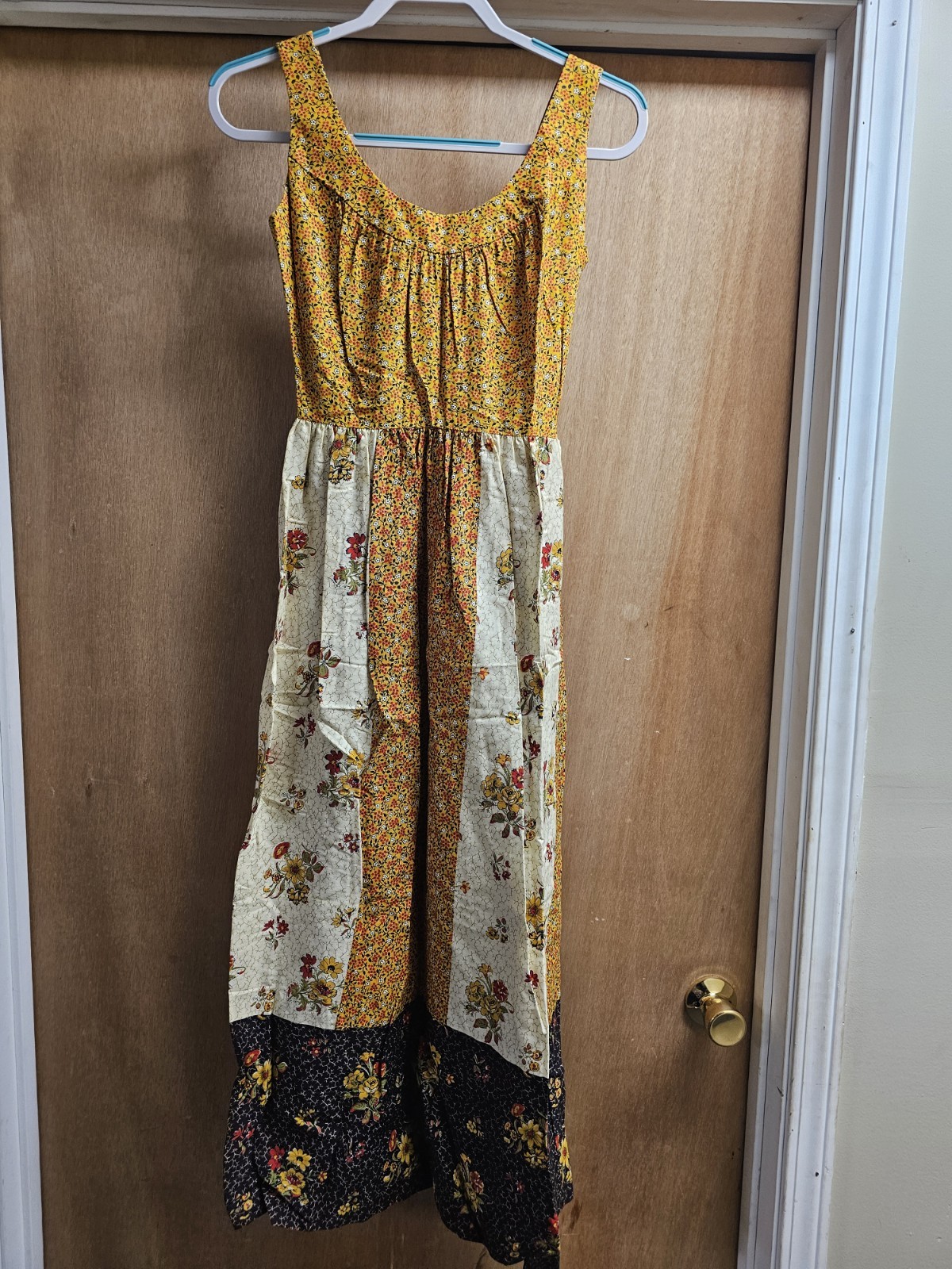 Lanz Originals Vintage Sleeveless Cottagecore Maxi Dress Floral Primary…