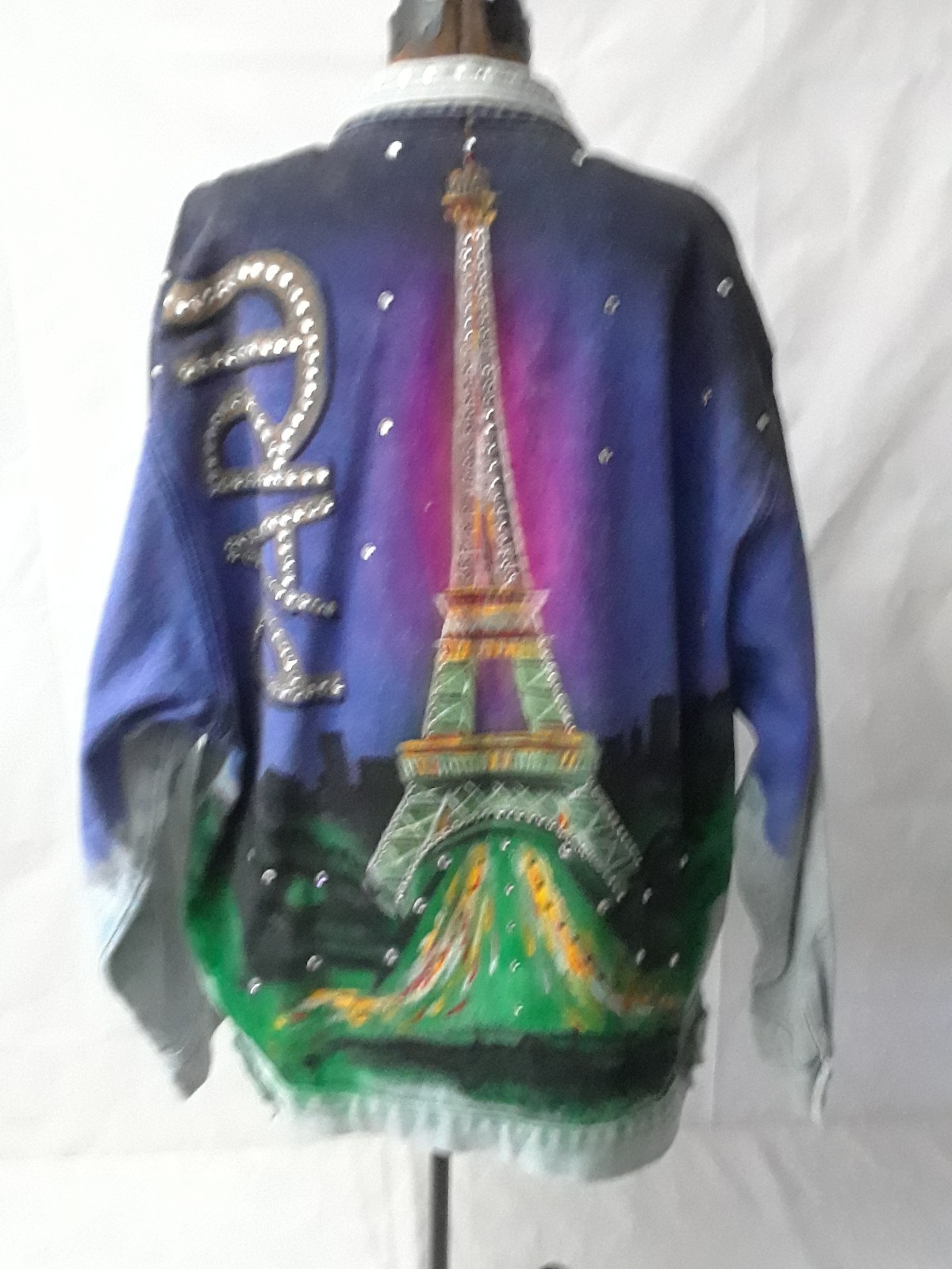 Vintage Denim Jacket Size Large JUST BRASS INC. Freeport NYC Large U.S.A. Made