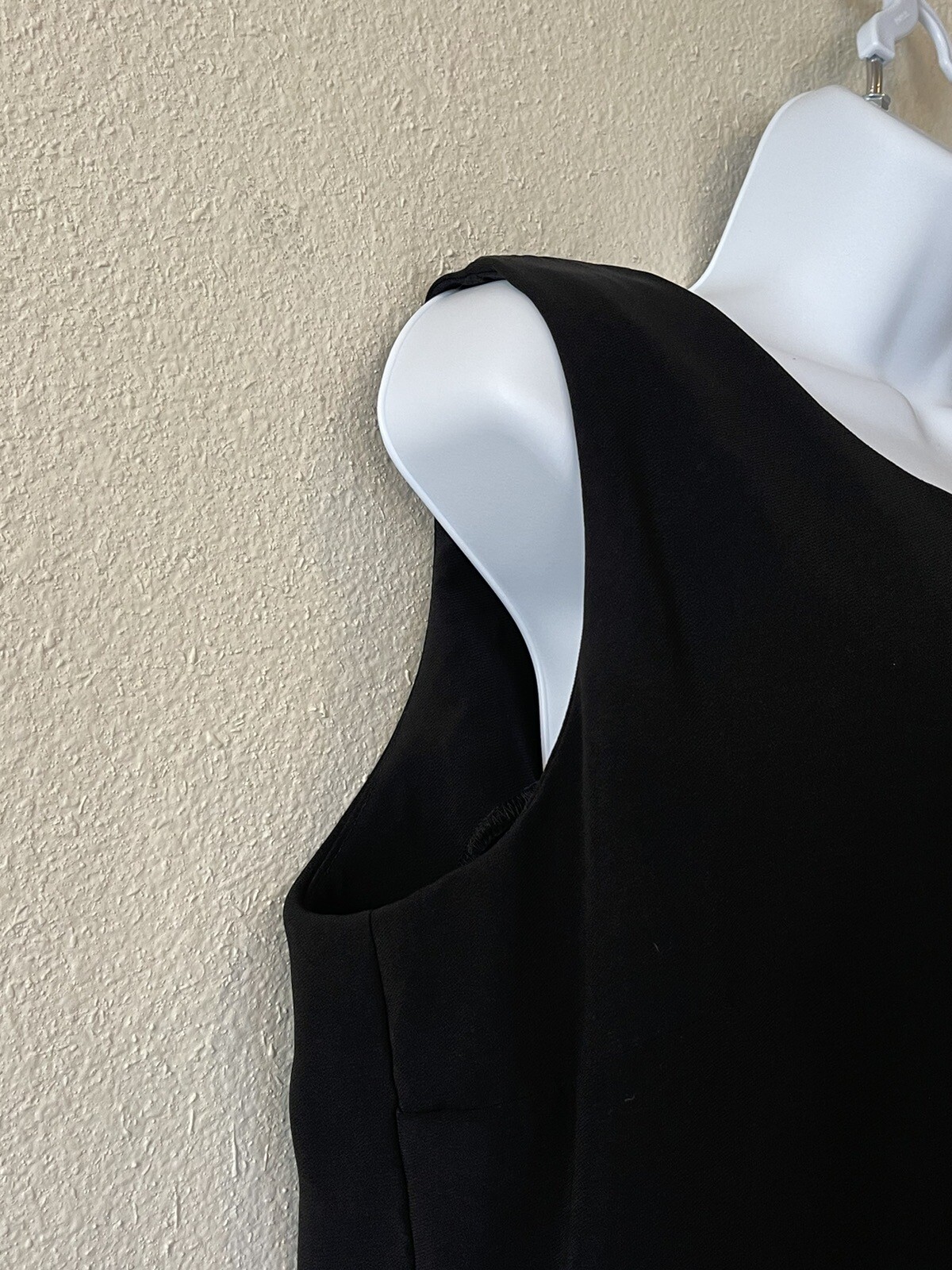 Vintage Willi Of California Black Sleeveless Long Dress Made In USA Size 16