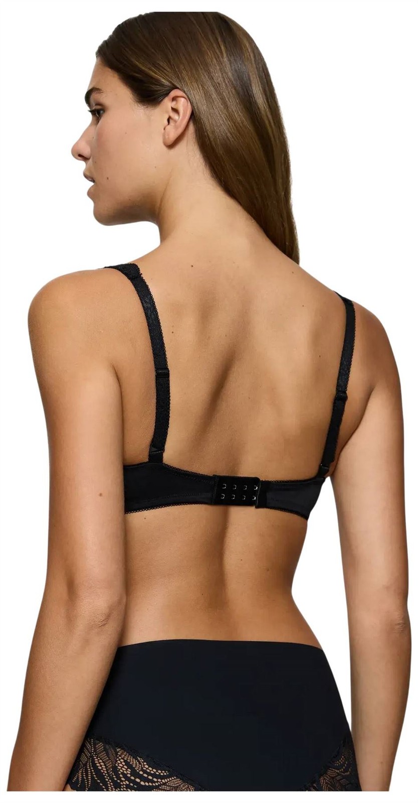 Triumph Womens Amourette Wired Padded Lace Bra – Black