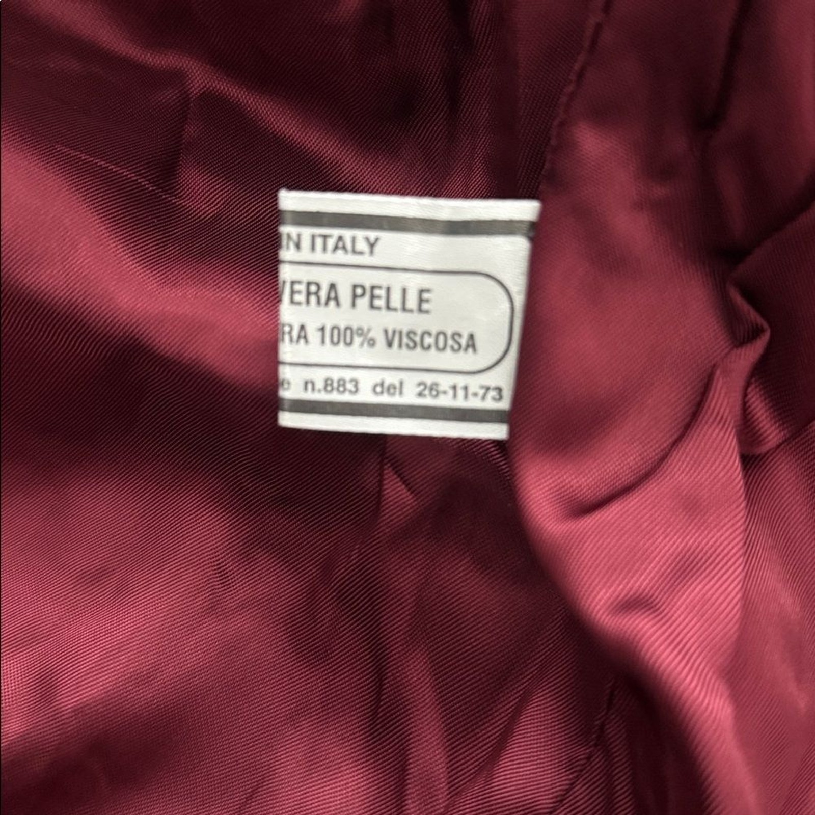 Forenza Vintage 80s Italian Black Wine Red Color Block Leather Jacket Sz XL
