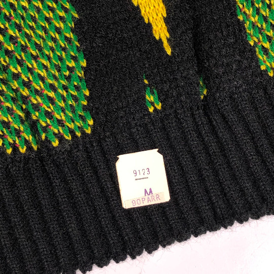 NOS New Vtg 90’s Helen Sue Green STATIC ELECTRICITY Jumper Knit HiP HoP Sweater