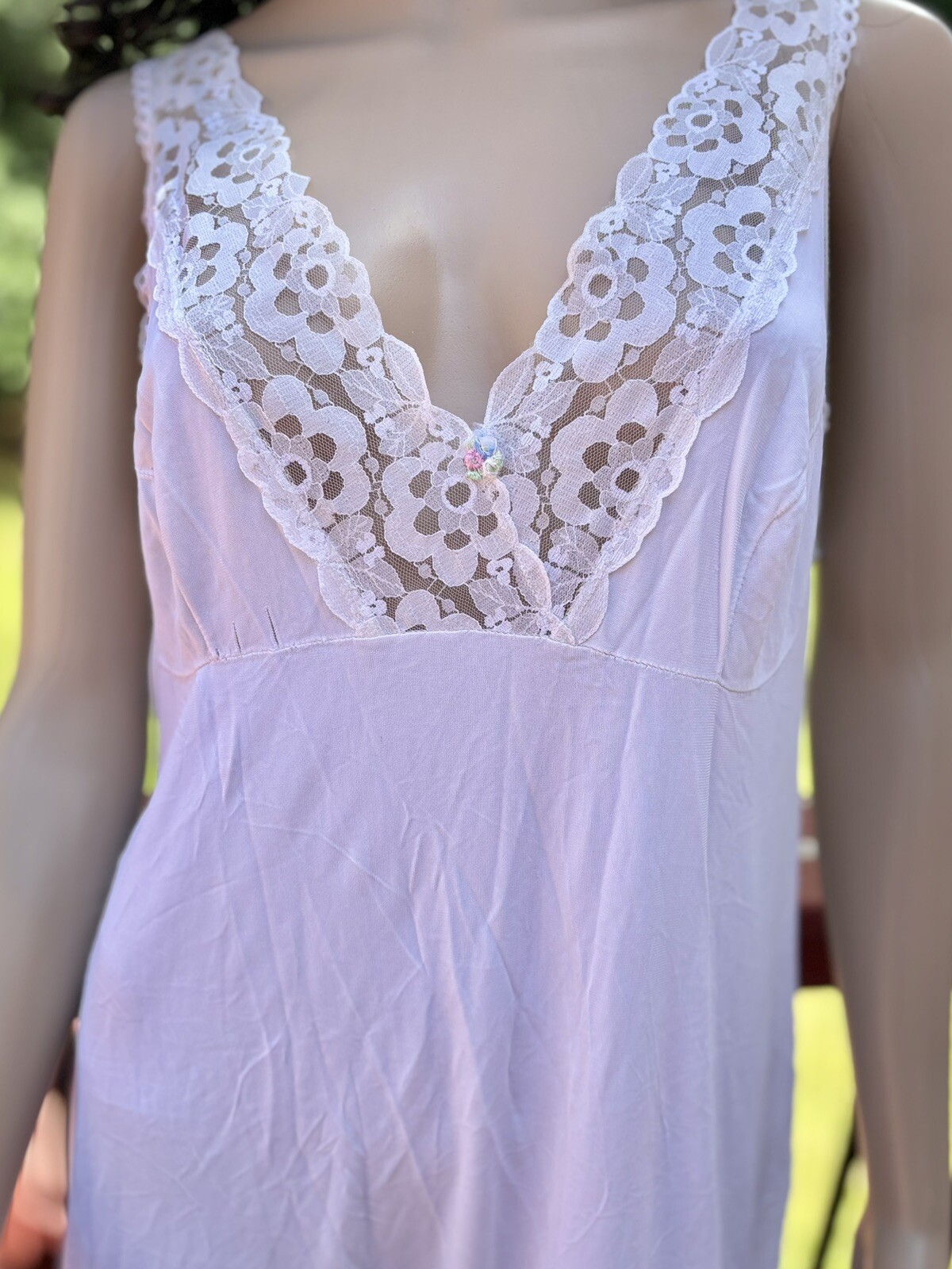 Vintage Slip Women’s Lingere White Lace Medium