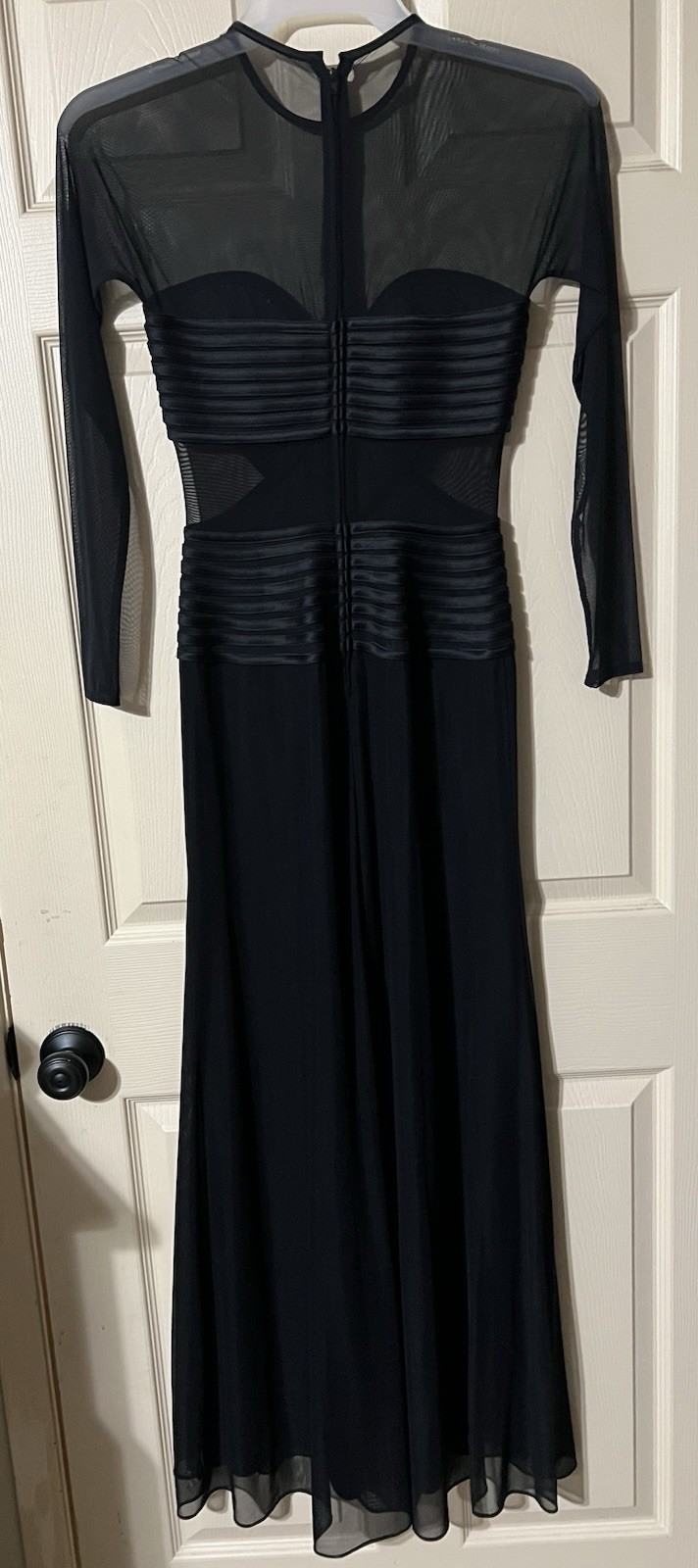Tadashi Shoji Vintage Classy Sheer Elegant Gown Dress Xs