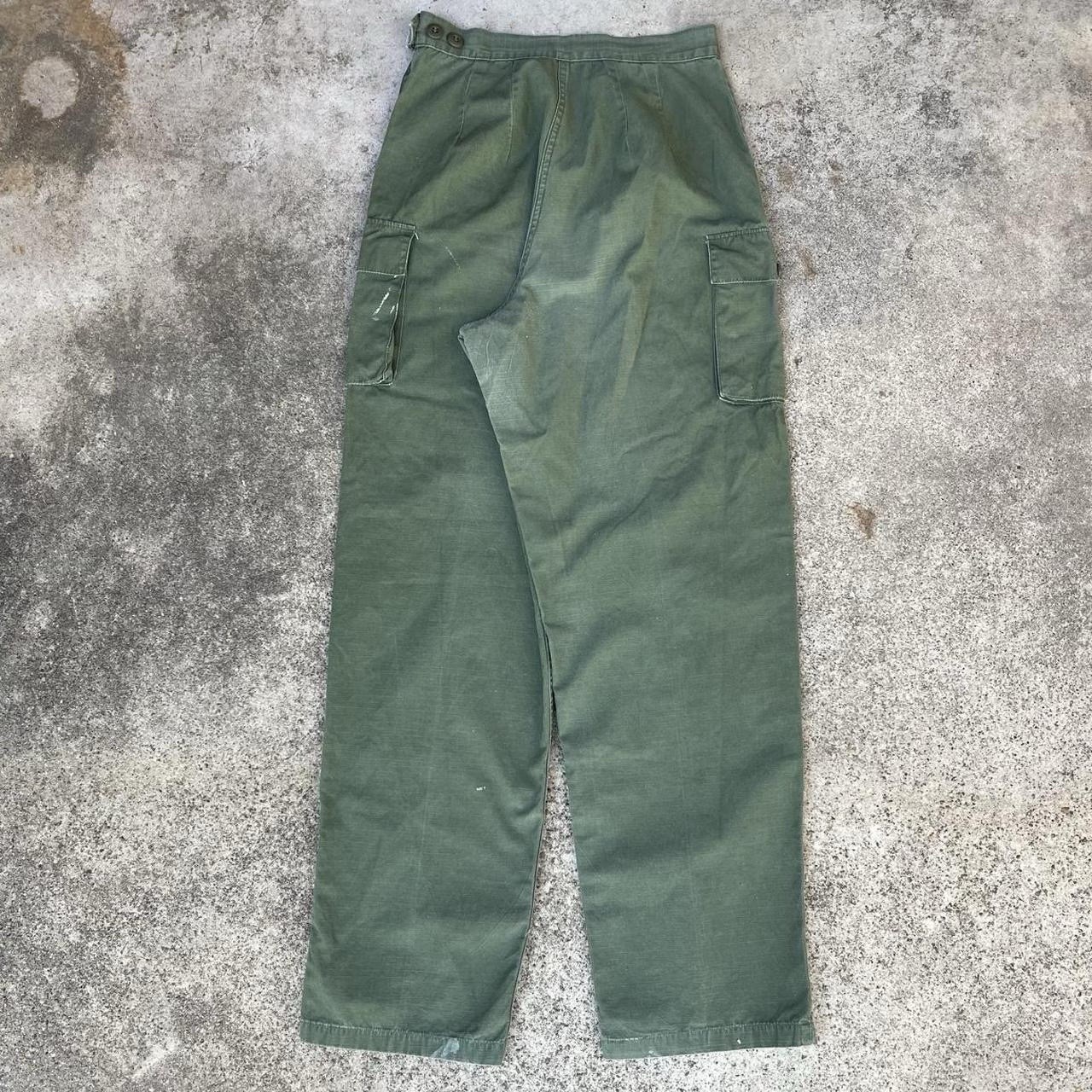 Vintage 70s Women’s OG 107 Ripstop Pants Cargo High Waisted 27×30 Button Fly