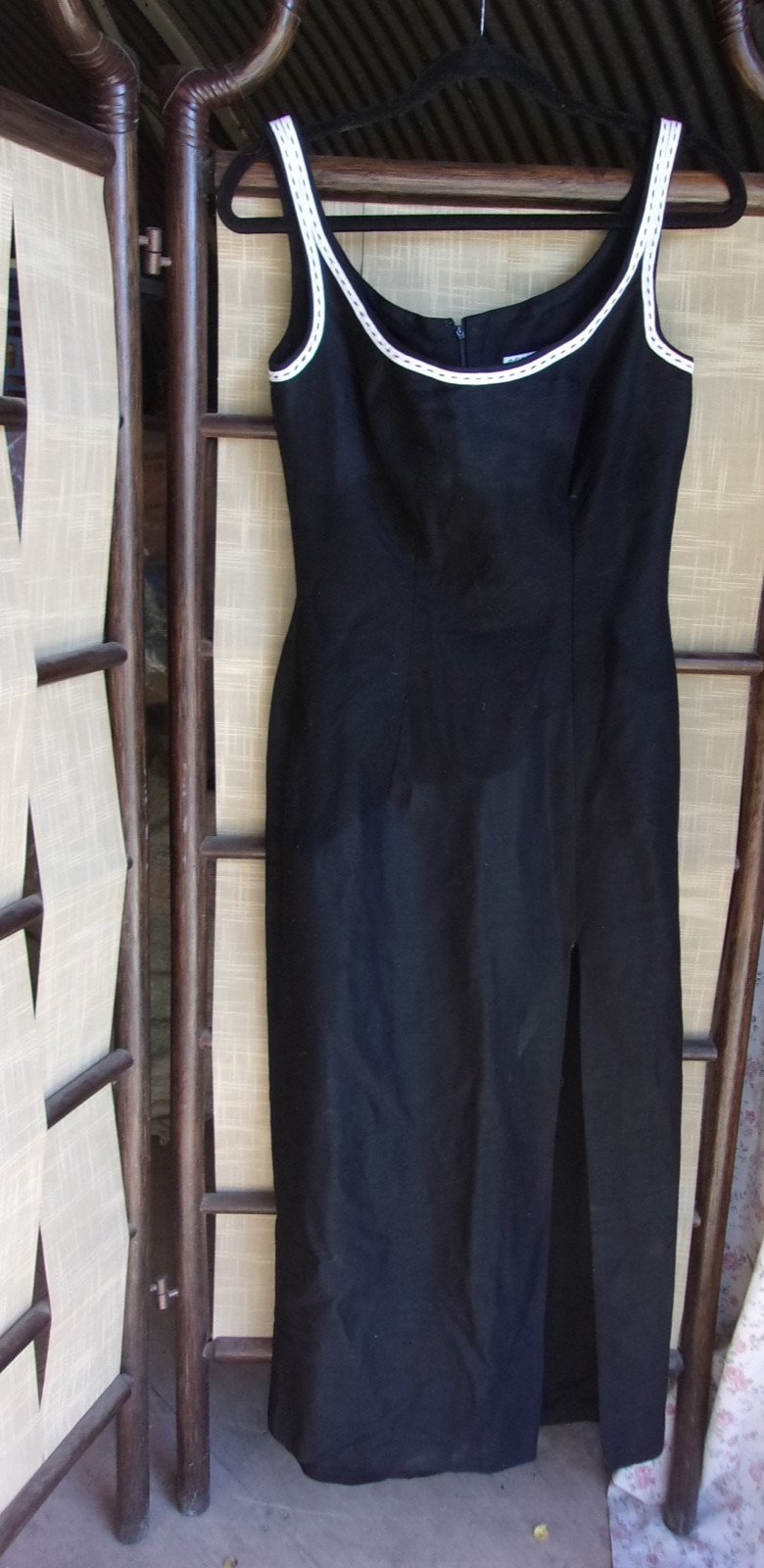 Lot Vintage Glamorous Black Dress Cocktail Mod Festive Velvet Silk McClintock