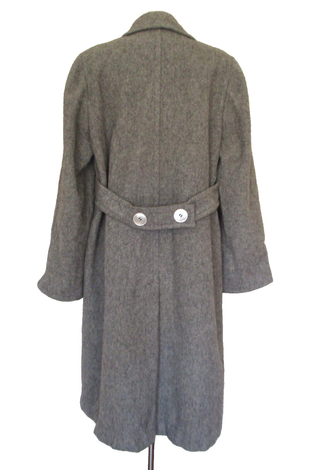 Vintage Chippewa Woolen Mills Coat Large Women Gray Wool Double Breasted