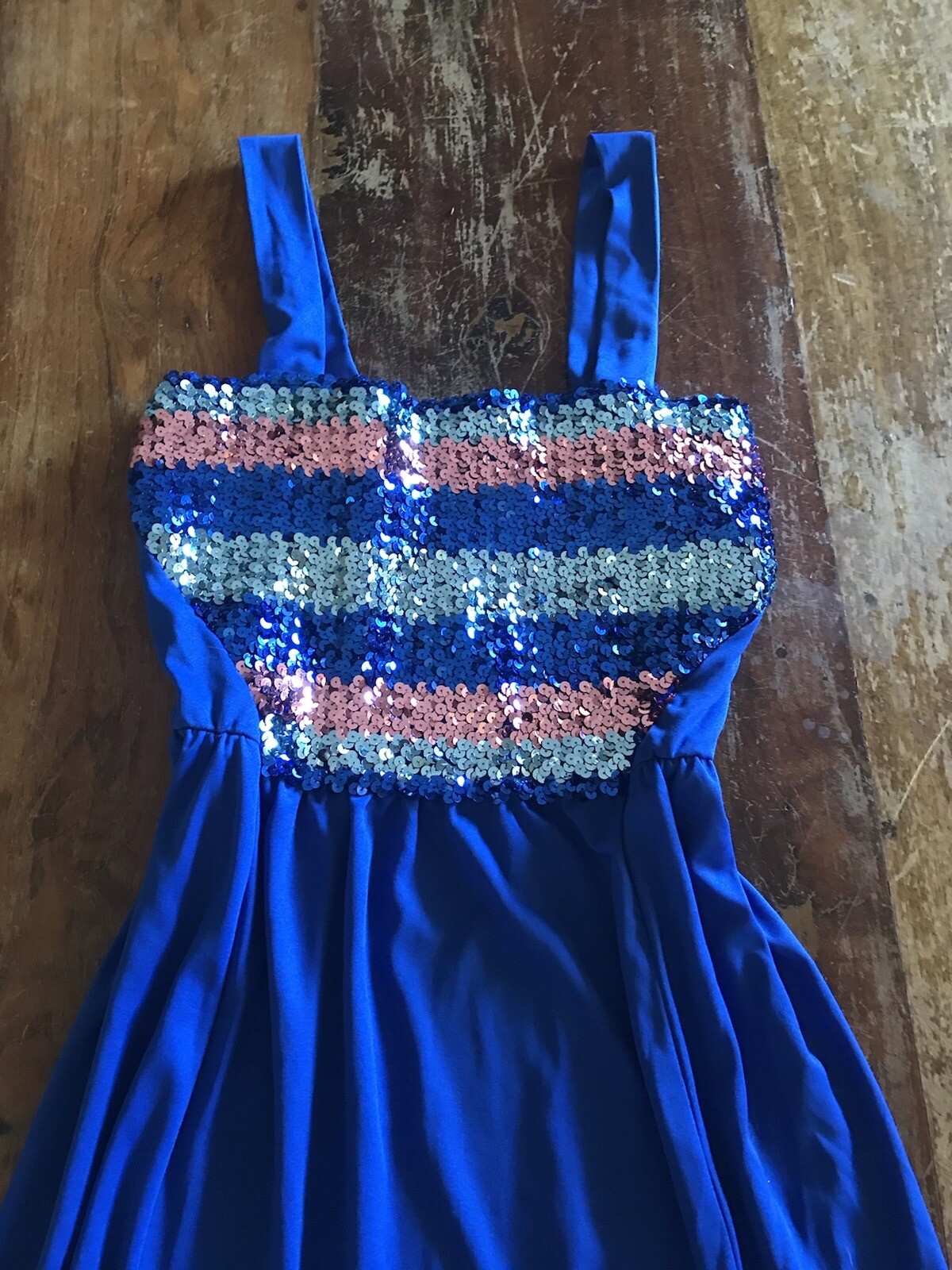 VTG 70s dazzling disco era striped sequin dress statement style dance club