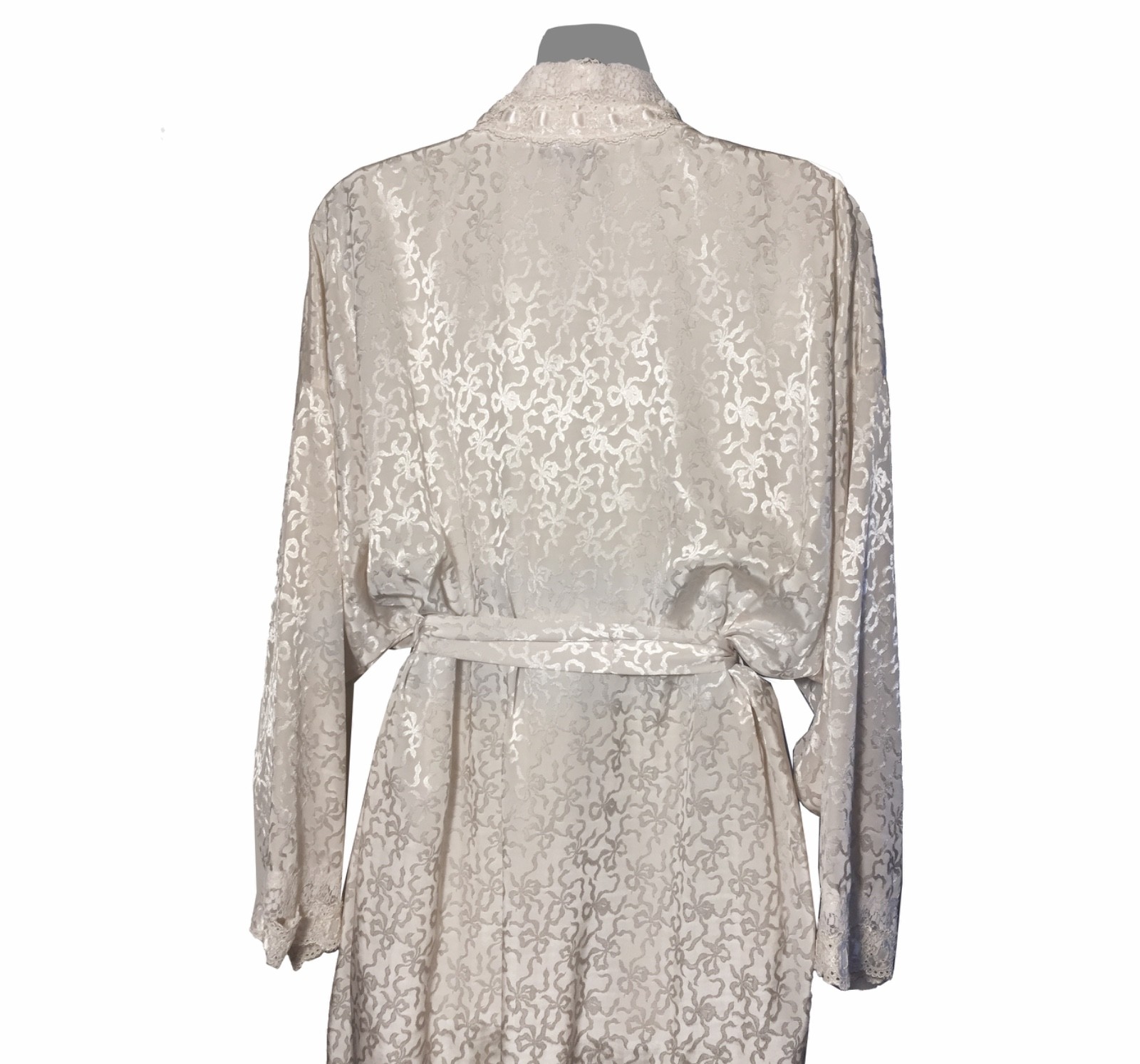VTG CHRISTIAN DIOR LeCONNAISSEUR GORGEOUS IVORY GOWN+PEIGNOIR BRIDAL BEAUTY M/L