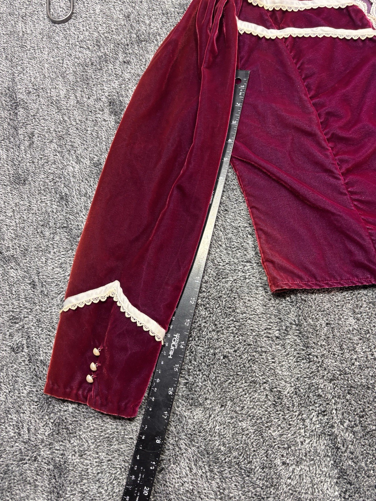 VTG 80s Miss Rodeo America Pageant Velvet 2 Piece Set Dress Jacket Set 13/14