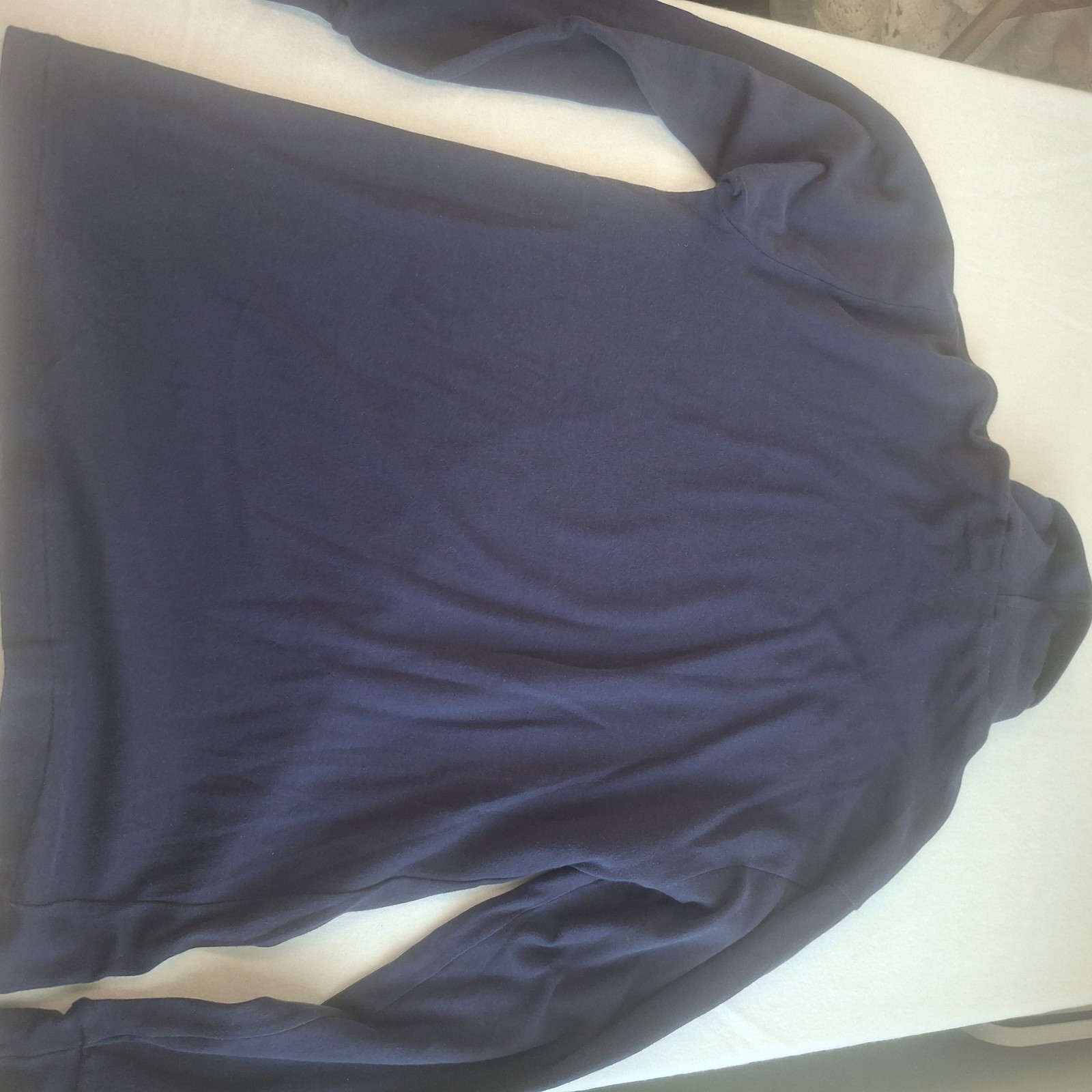 Vintage Vtg 417 Van Heusen Authentic Navy Blue Turtleneck Long Sleeve Sweater M