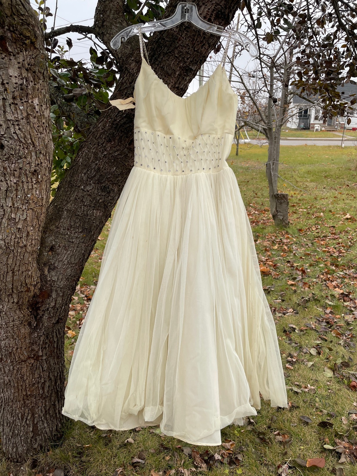 Vintage 1940s-1950s Tulle Cupcake Dress NEW WITH TAGS & Rhinestones SEE DESCRIPT