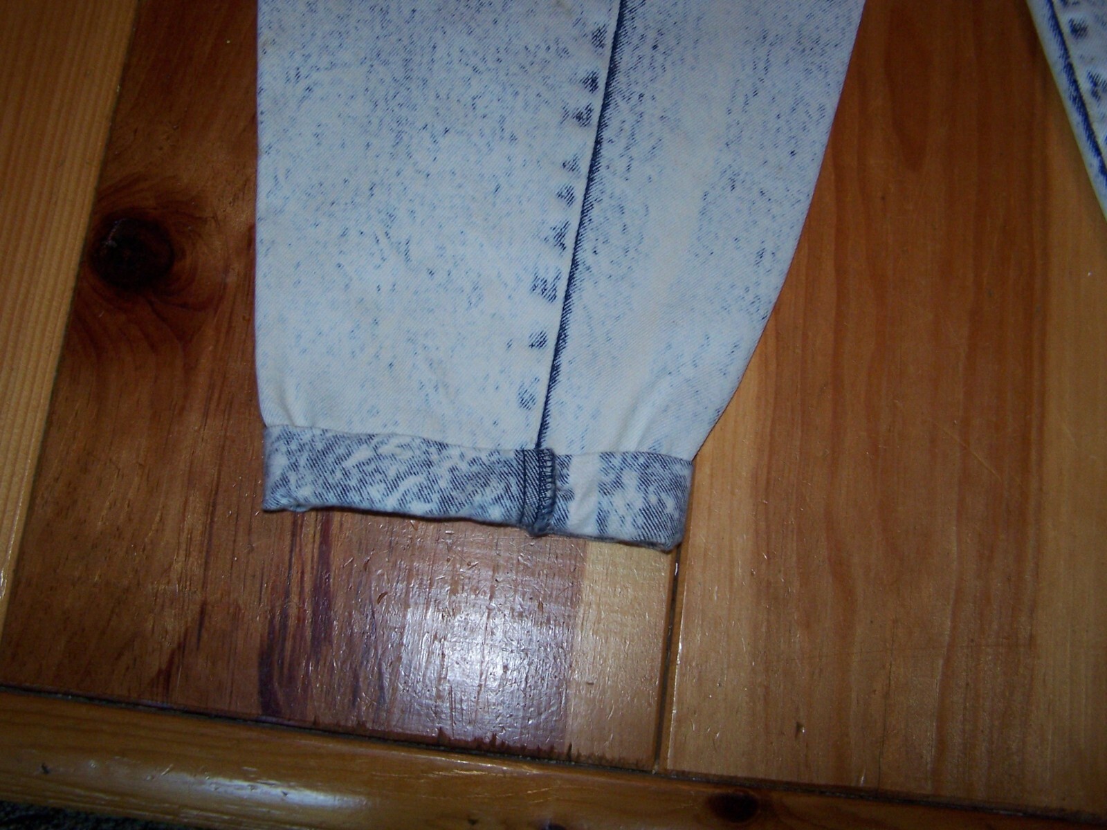 Vintage GET USED by ELIE High Waist Checked Plaid Patches Hip Hop Mom Jean 28
