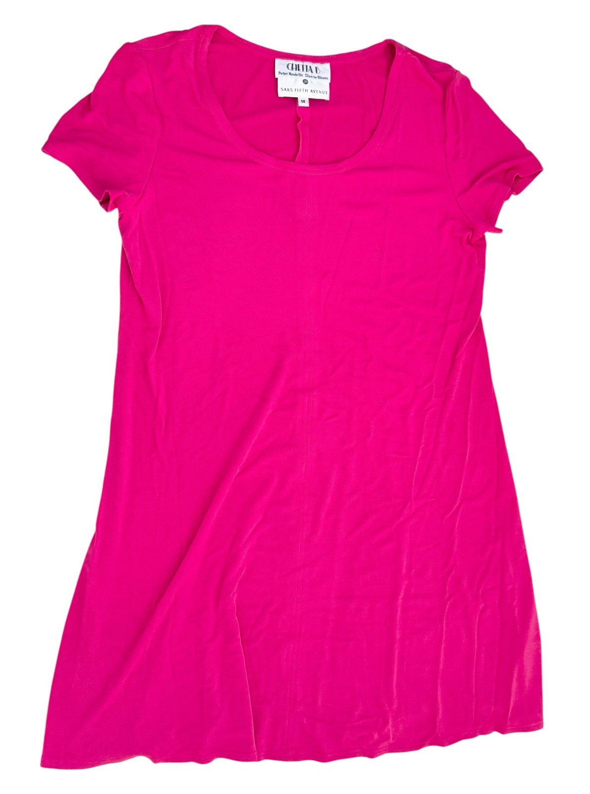 Vintage 90S Saks Fifth Avenue – Chetta B. – Dress Women’s Size L – 14 S/S Pink