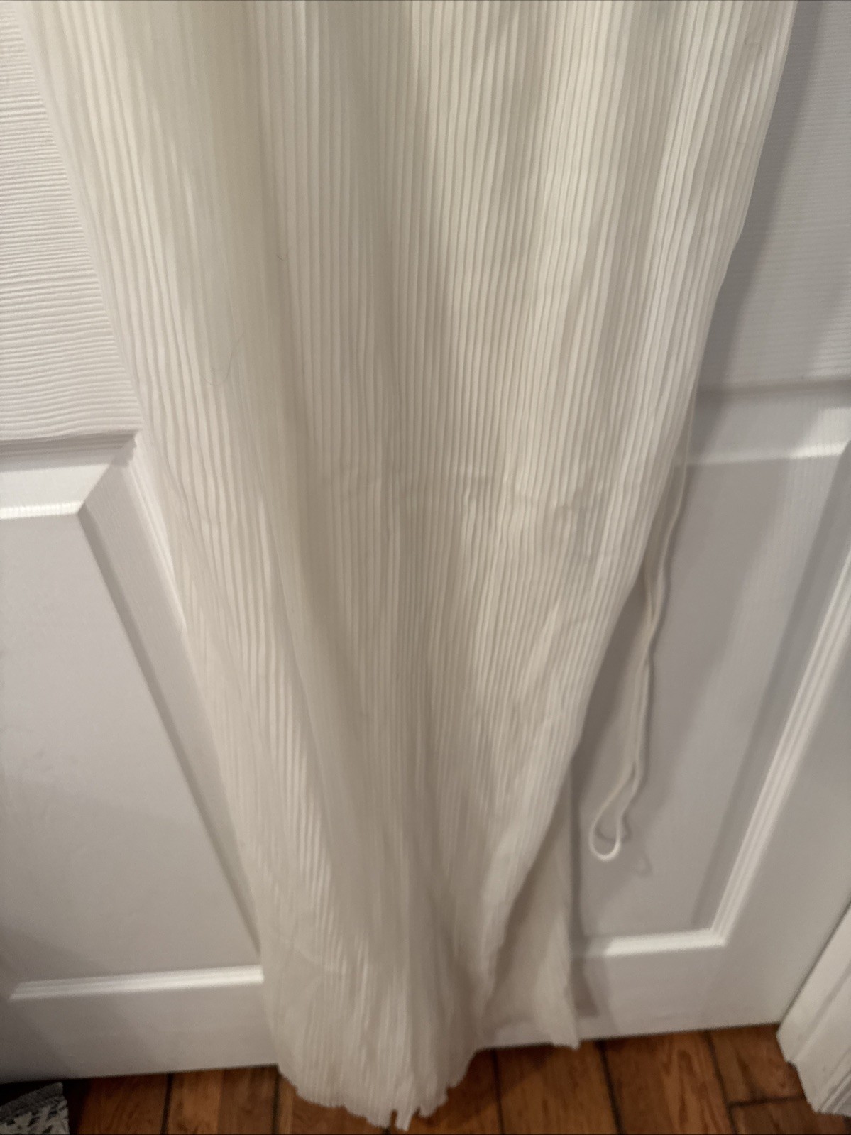 Vintage 50s Luxite by Holeproof Long Cream Nylon Gown Size 32 Made in USA