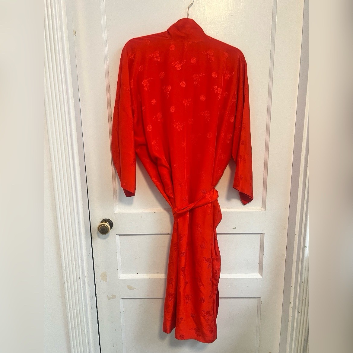 Vintage Ying Tai Ltd Asian Oriental Kimono Silk Robe Size S￼