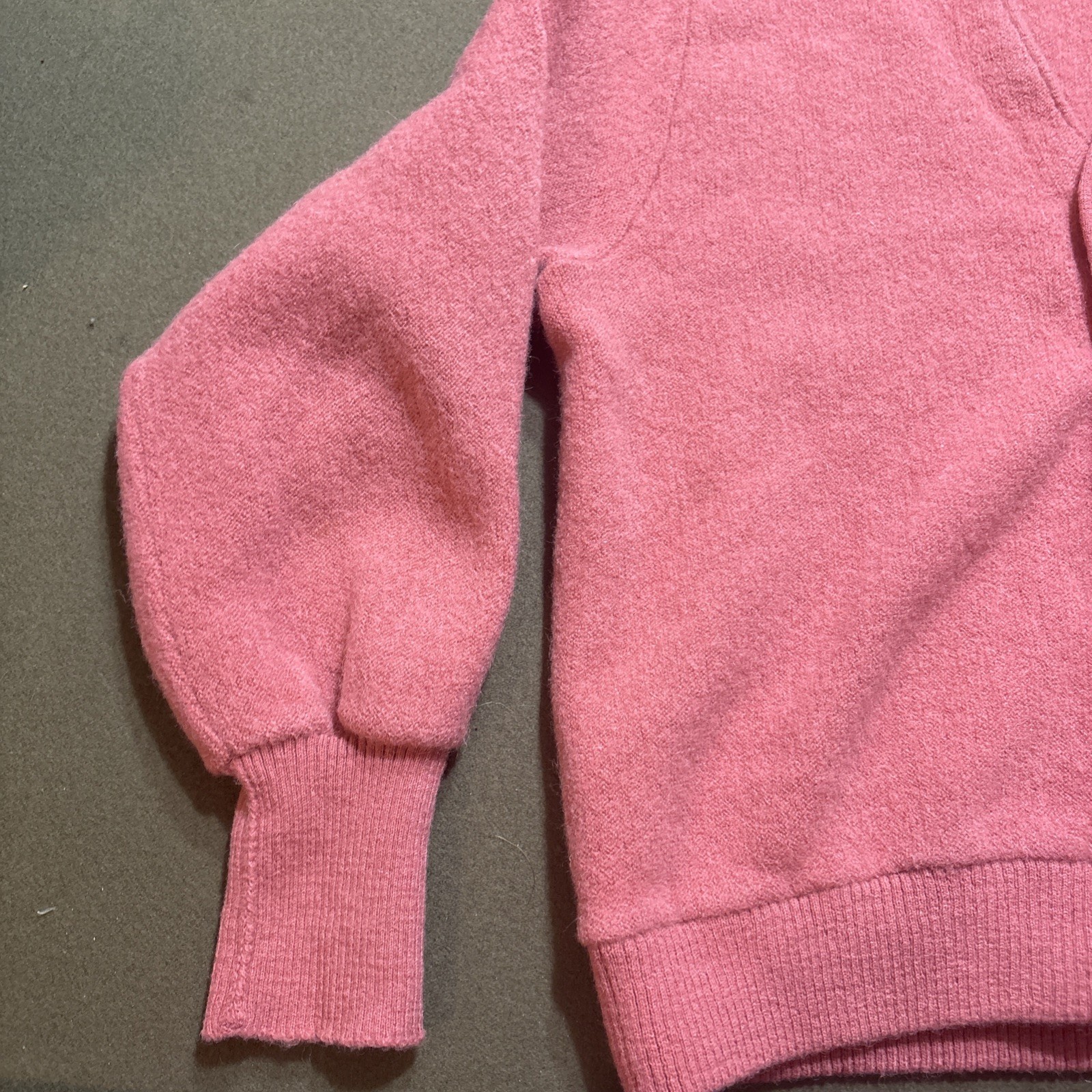 Vtg 60s Robert Bruce Arnold Palmer Cardigan Sweater 50% Alpaca 50% Wool Pink L