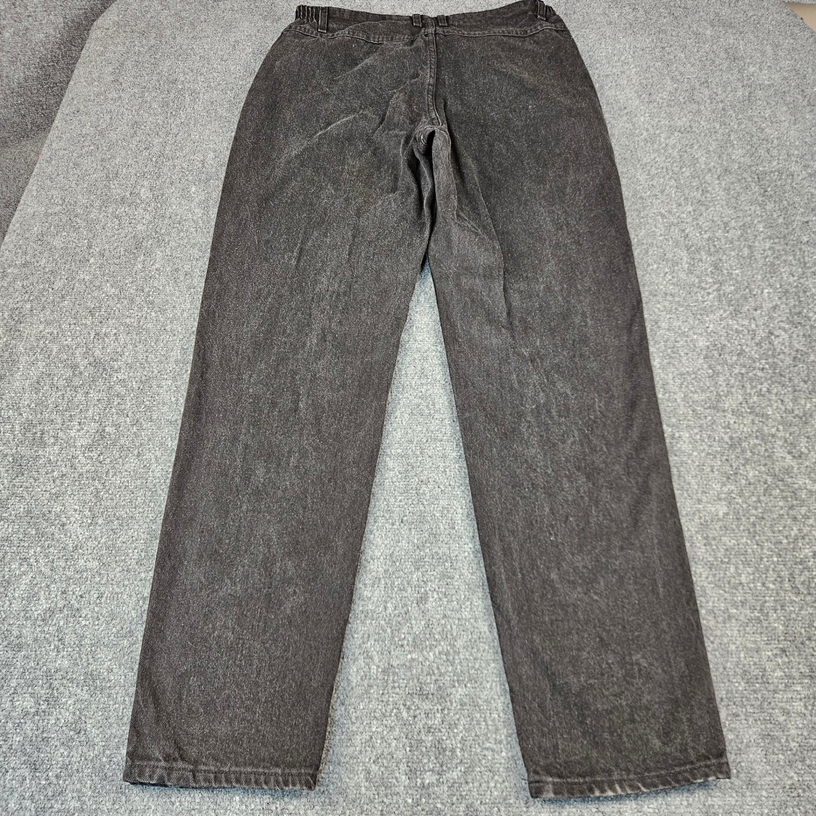 Vintage Wrangler For Women High Waisted Black Acid Wash Jeans Size 16 Long USA