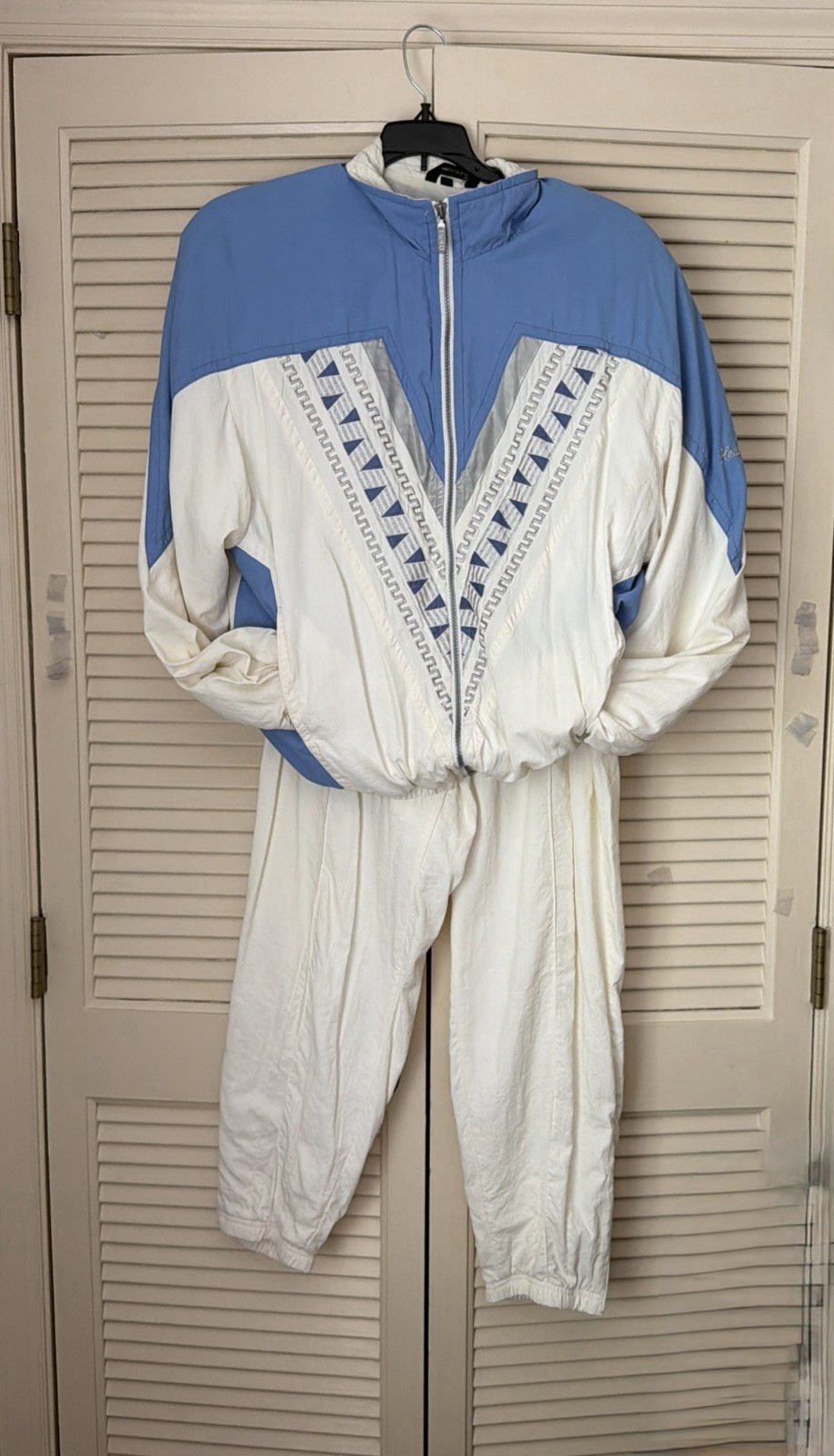 1980’s Head Sportwear Women WHITE/Lavender Suit Track Tennis Warmup Vintage XL